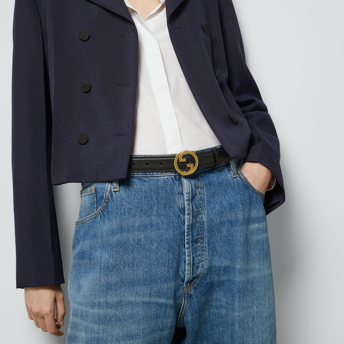【関税＆送料込み】Gucci Blondie Slim Belt Gucci Blondie belt in brown leather | GUCCI® US