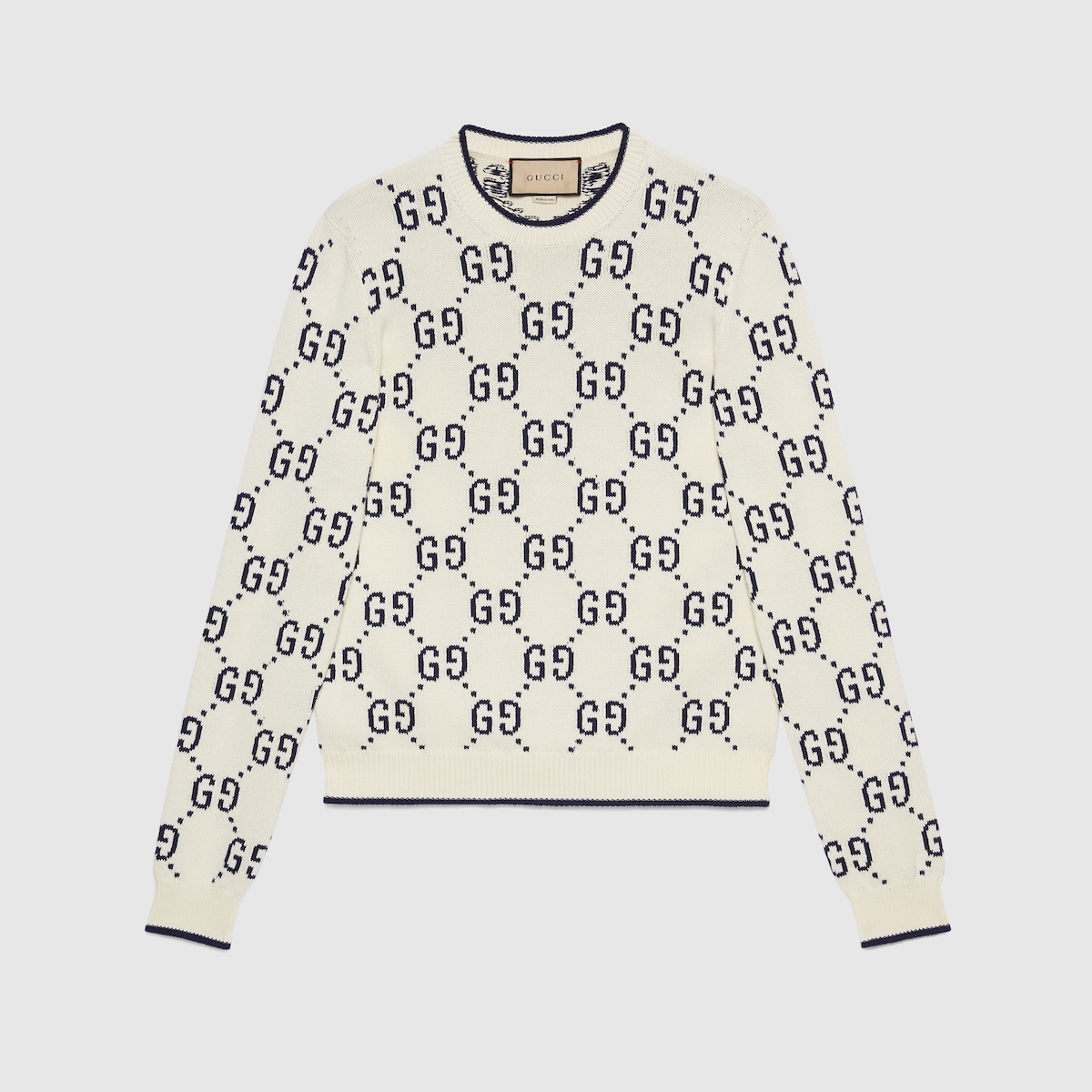 【GUCCI/グッチ】GG コットンニット スウェットシャツ 長袖 GUCCI】グッチ『GG コットンニットスウェットシャツ sizeM
