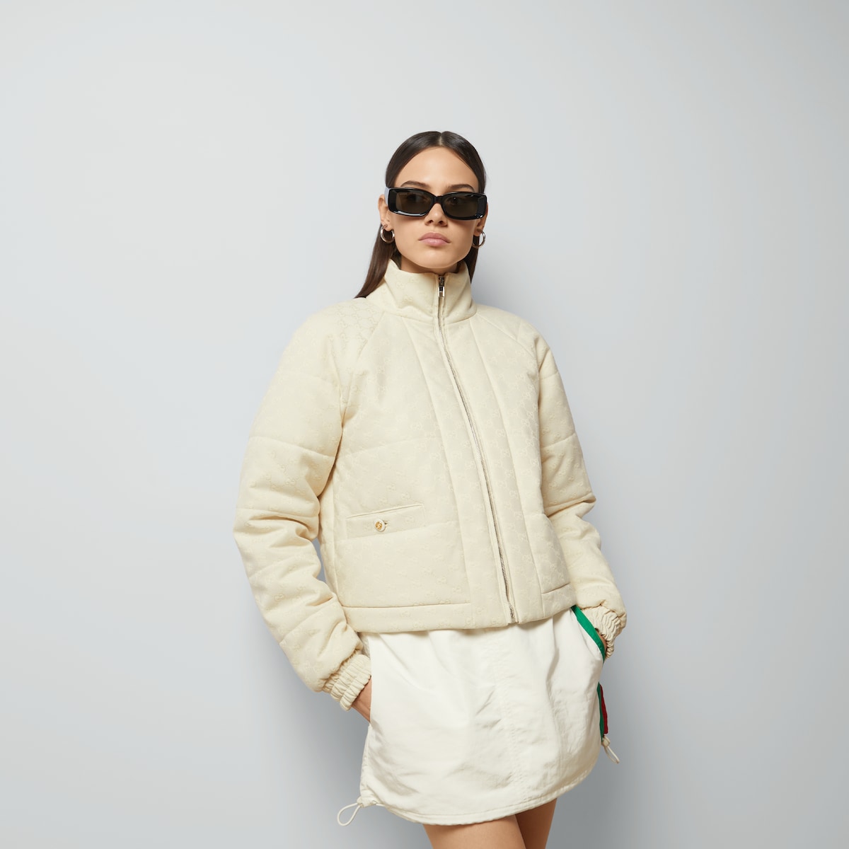 GG canvas bomber jacket