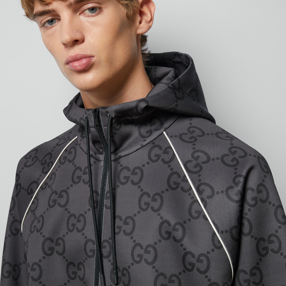 極美品 GUCCI グッチ 100周年ネオプレンジャケット ジップアップ