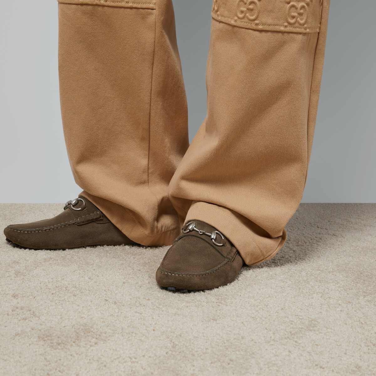 Gucci suede driving shoes discount