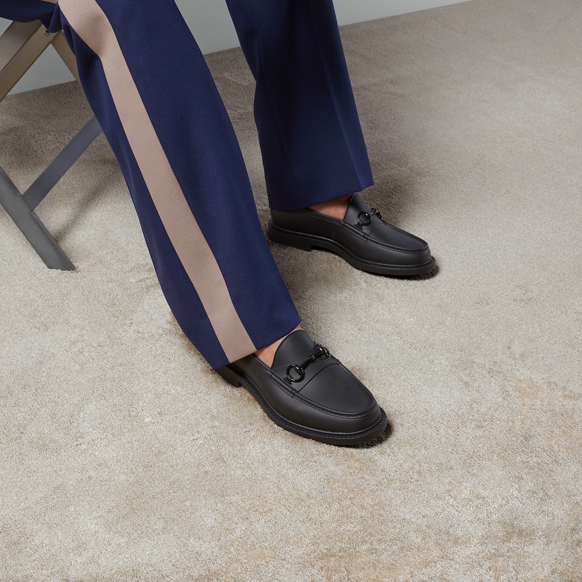 Gucci cheap rubber loafers