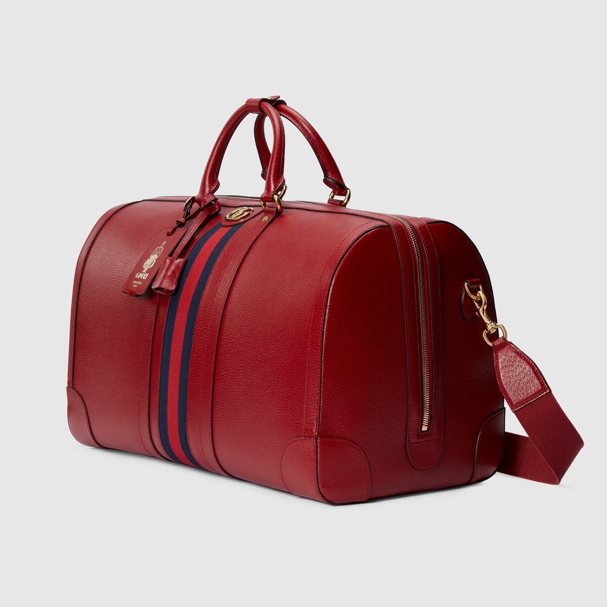 Gucci duffle store bag red