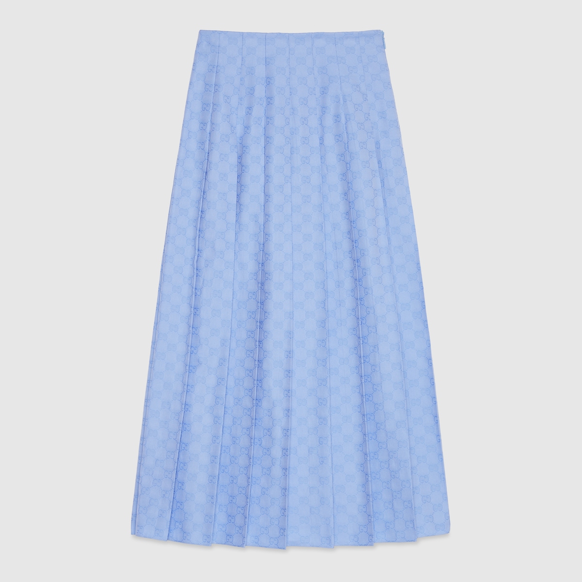 Gucci☆プリーツスカート Pleated skirt with striped trim in dark blue | GUCCI® US
