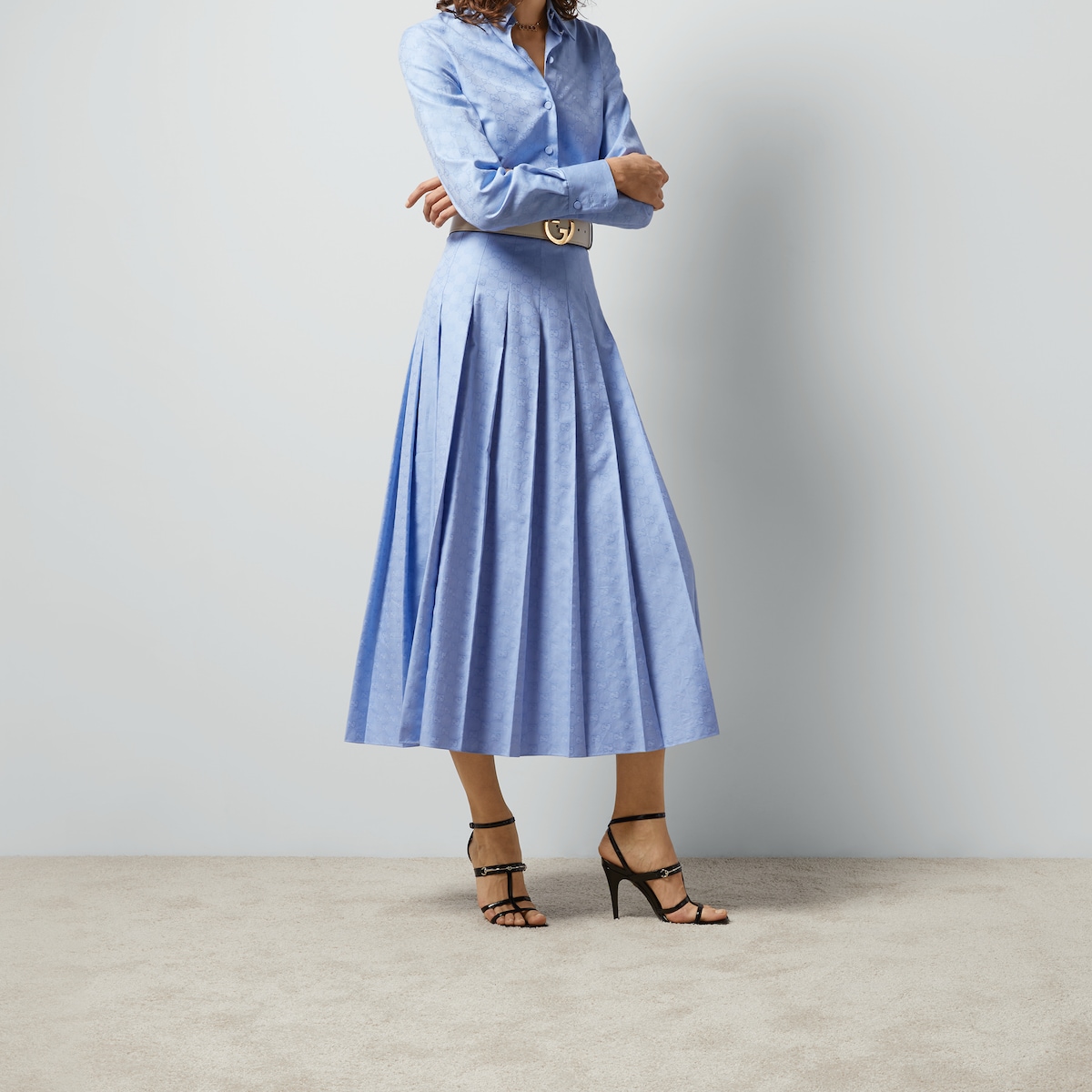 GGスプリーム コットン オックスフォード スカート ・ライト