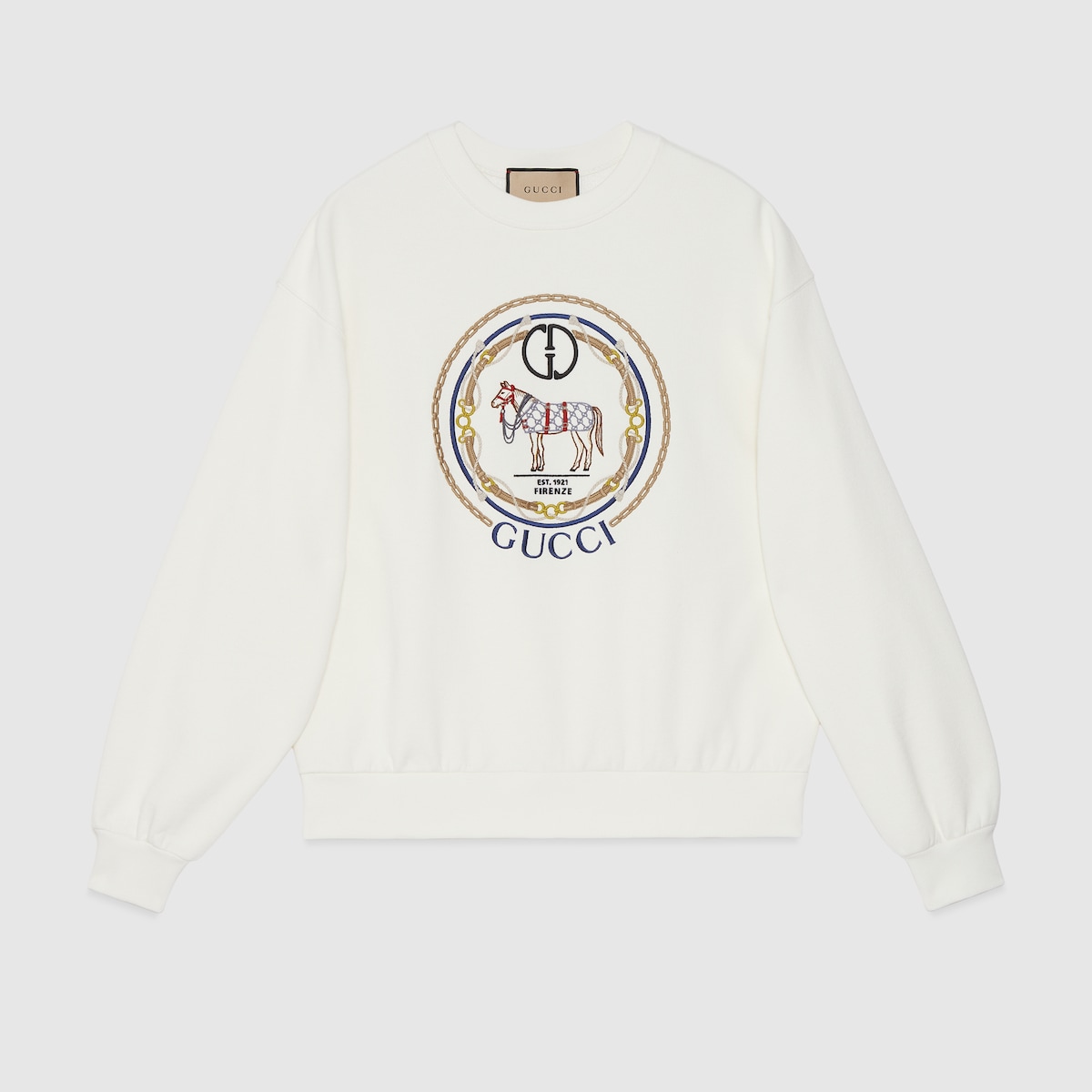 GUCCI★Felpa in jersey di cotone stampato 795510_XJG3O_1056_001_100_0000