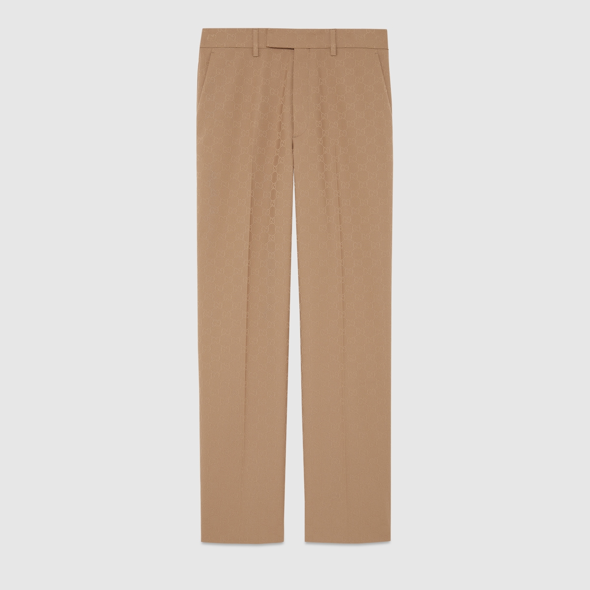 GG polyester tailored pant in light brown | GUCCI® US