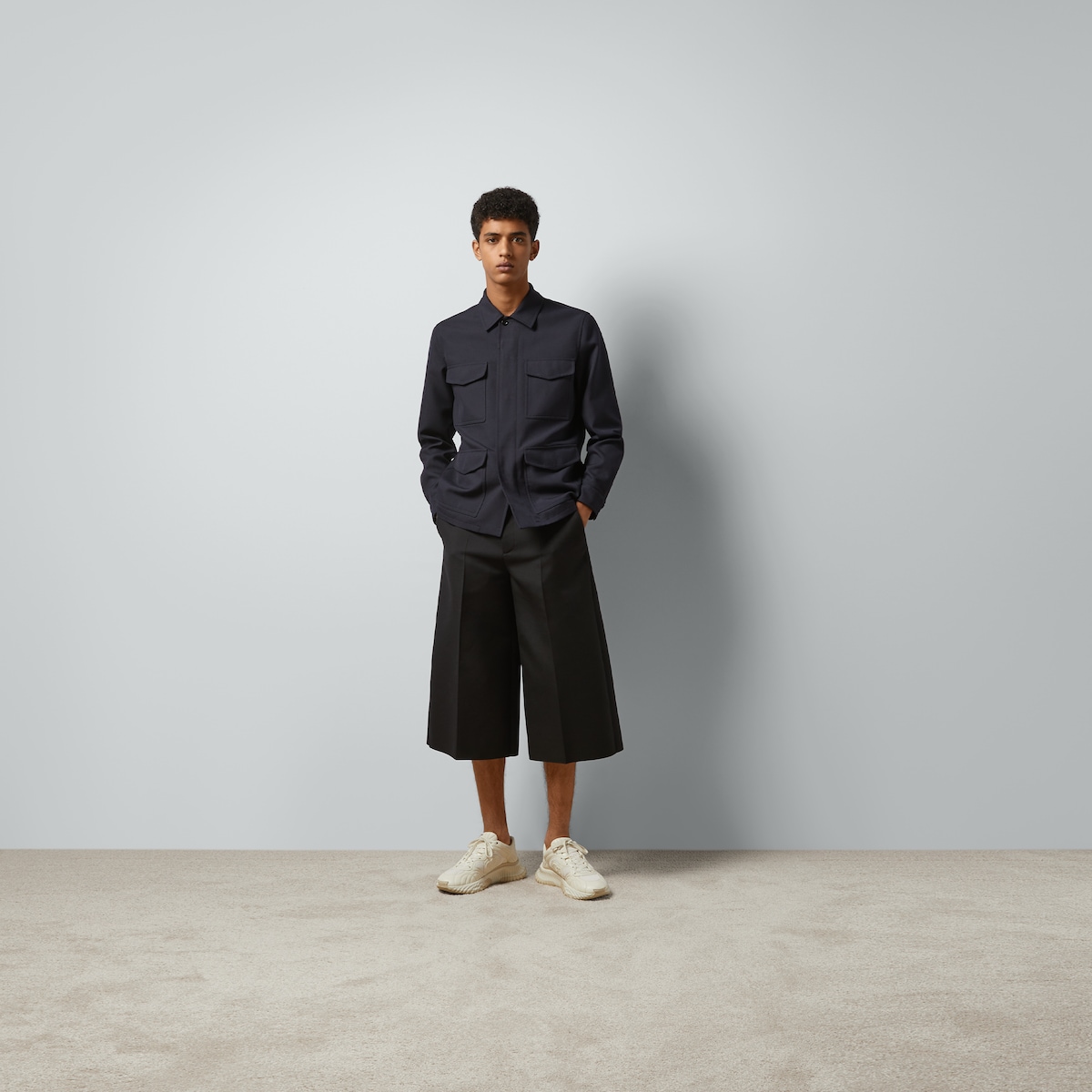 Wool twill jacket