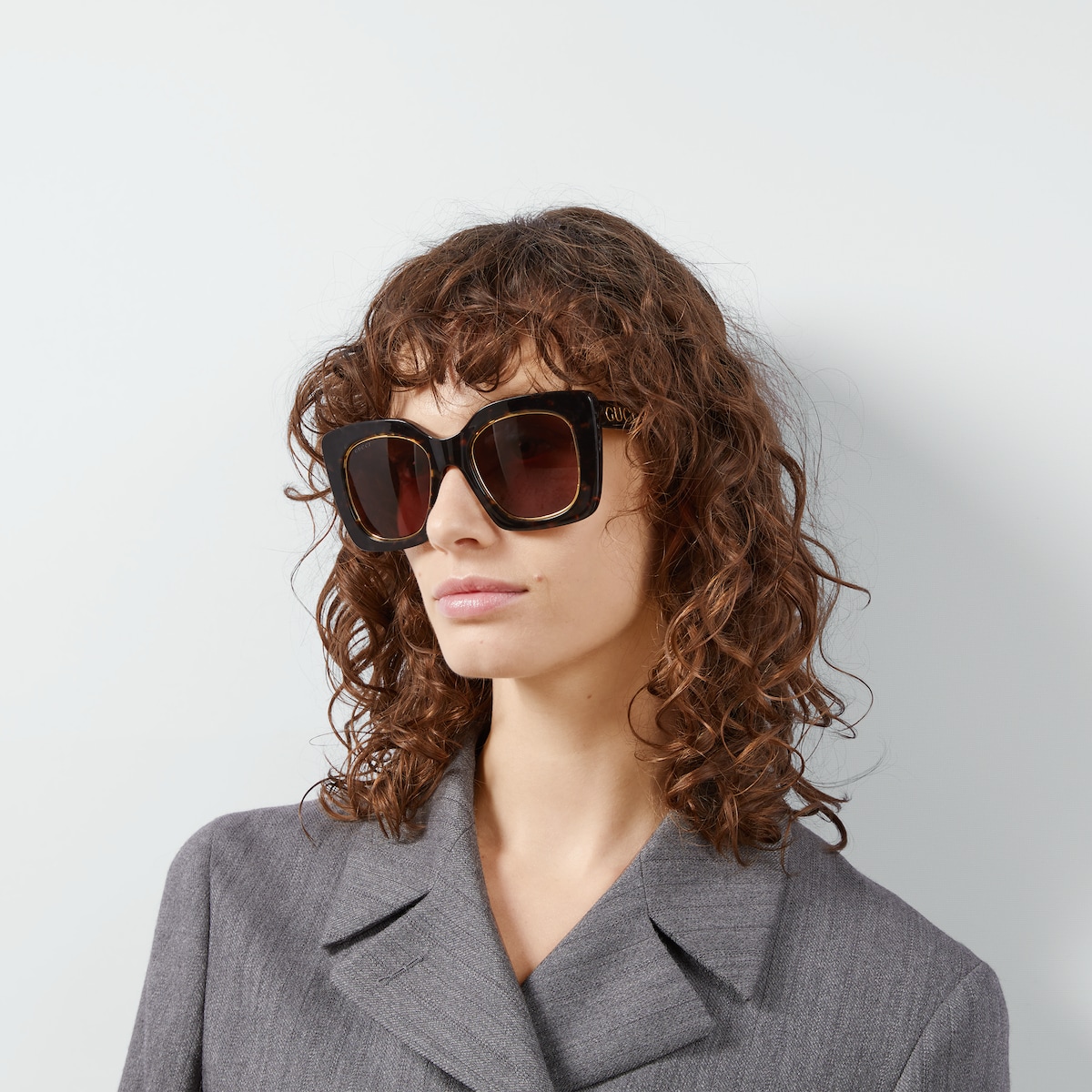 Square frame gucci sunglasses sale