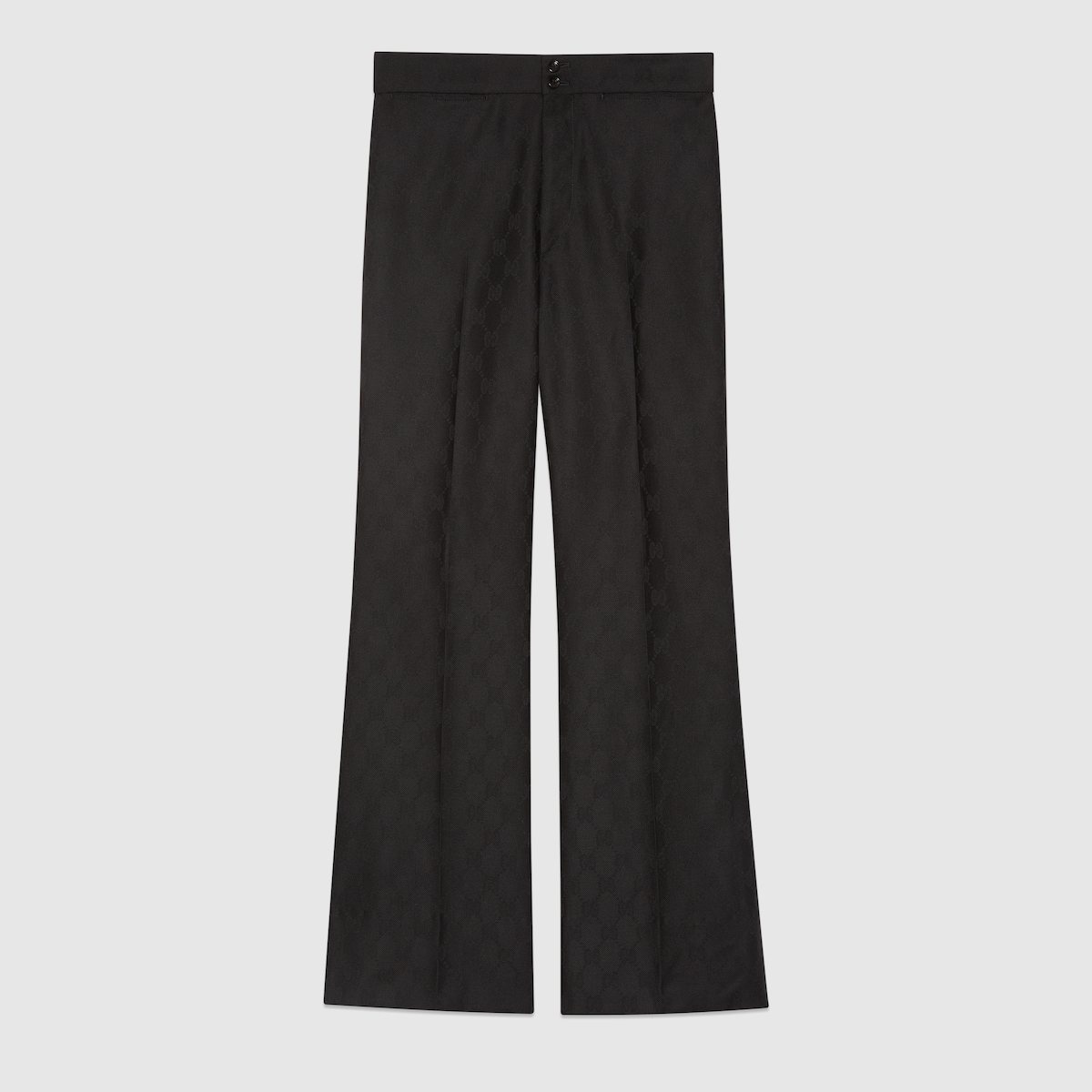 GG wool jacquard trouser in black | GUCCI® UK