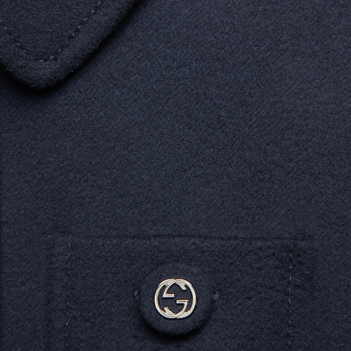 Gucci Blue Wool Coat｜ファッション