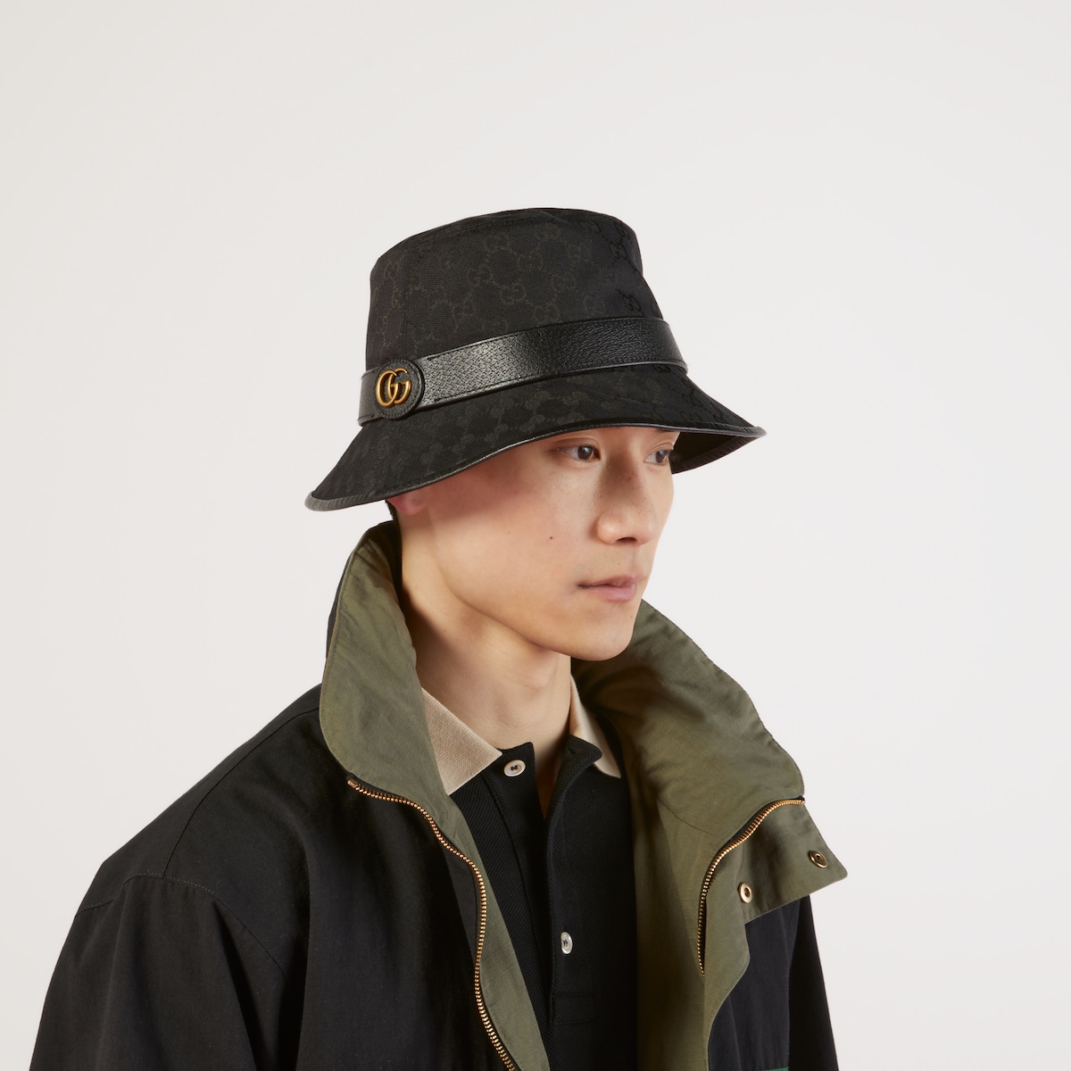 Black gucci bucket hat online