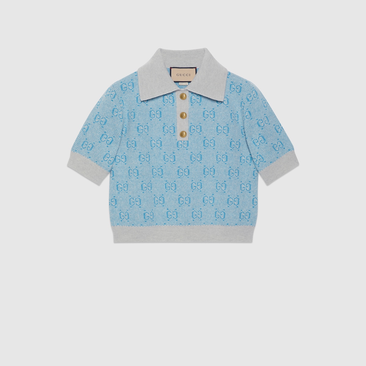 Gucci Kids Authentic Blue 3 Star Logo outlet Polo Shirt Size 8