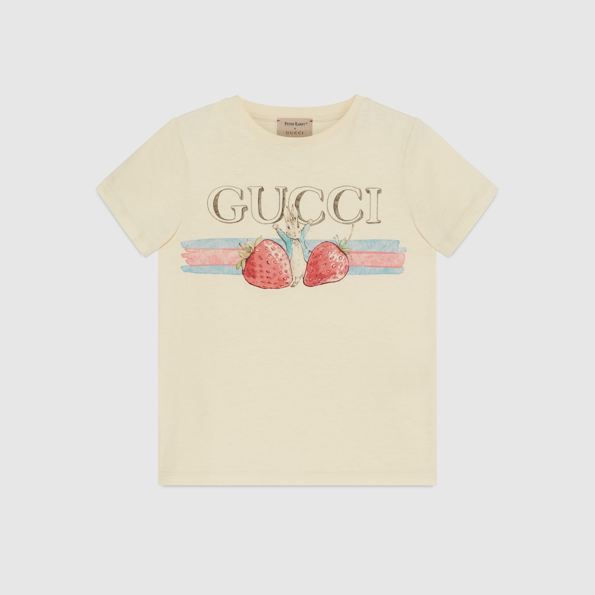 GUCCI PETER RABBIT コラボ Tシャツ クリーム色 Peter Rabbit™ x Gucci T-Shirt in creme | GUCCI® ES
