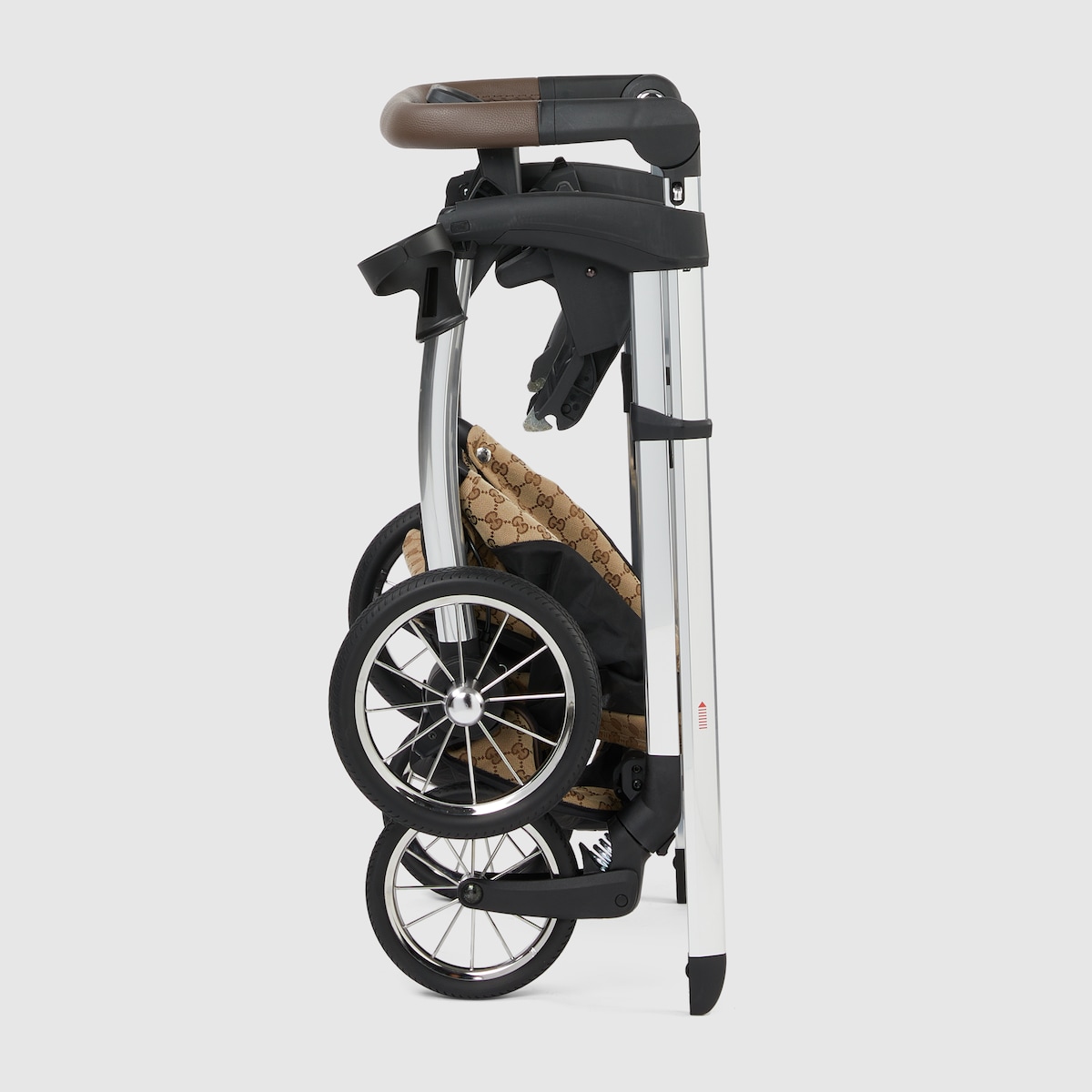 Gucci Bassinet-Stroller combo in beige and ebony GG canvas - thumbnail 9