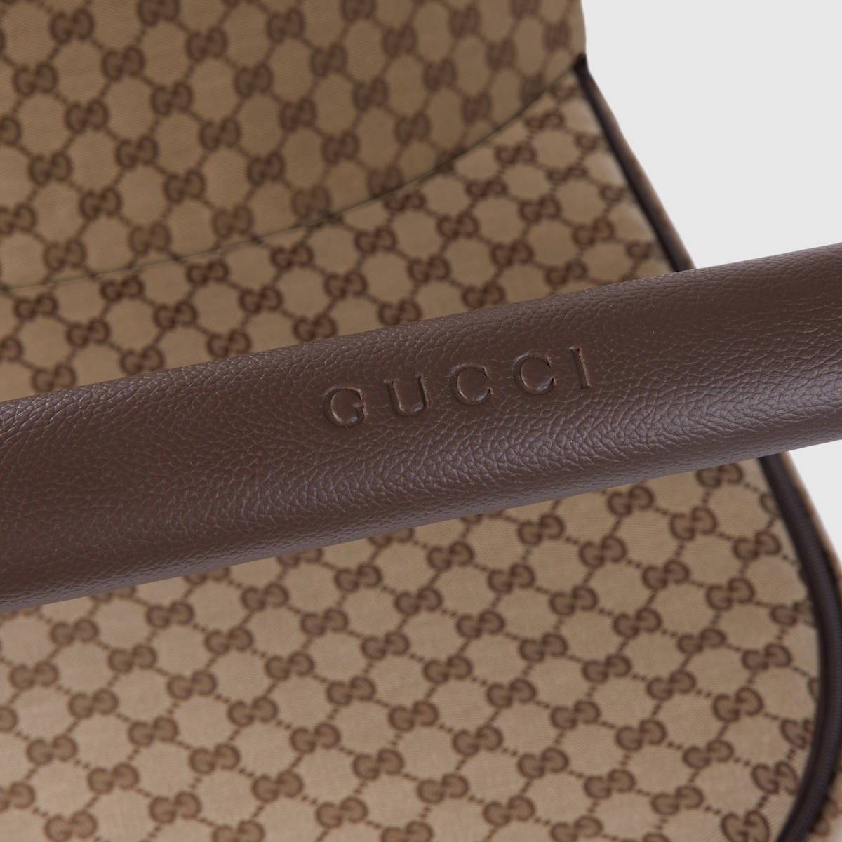 Gucci Bassinet-Stroller combo in beige and ebony GG canvas - thumbnail 2