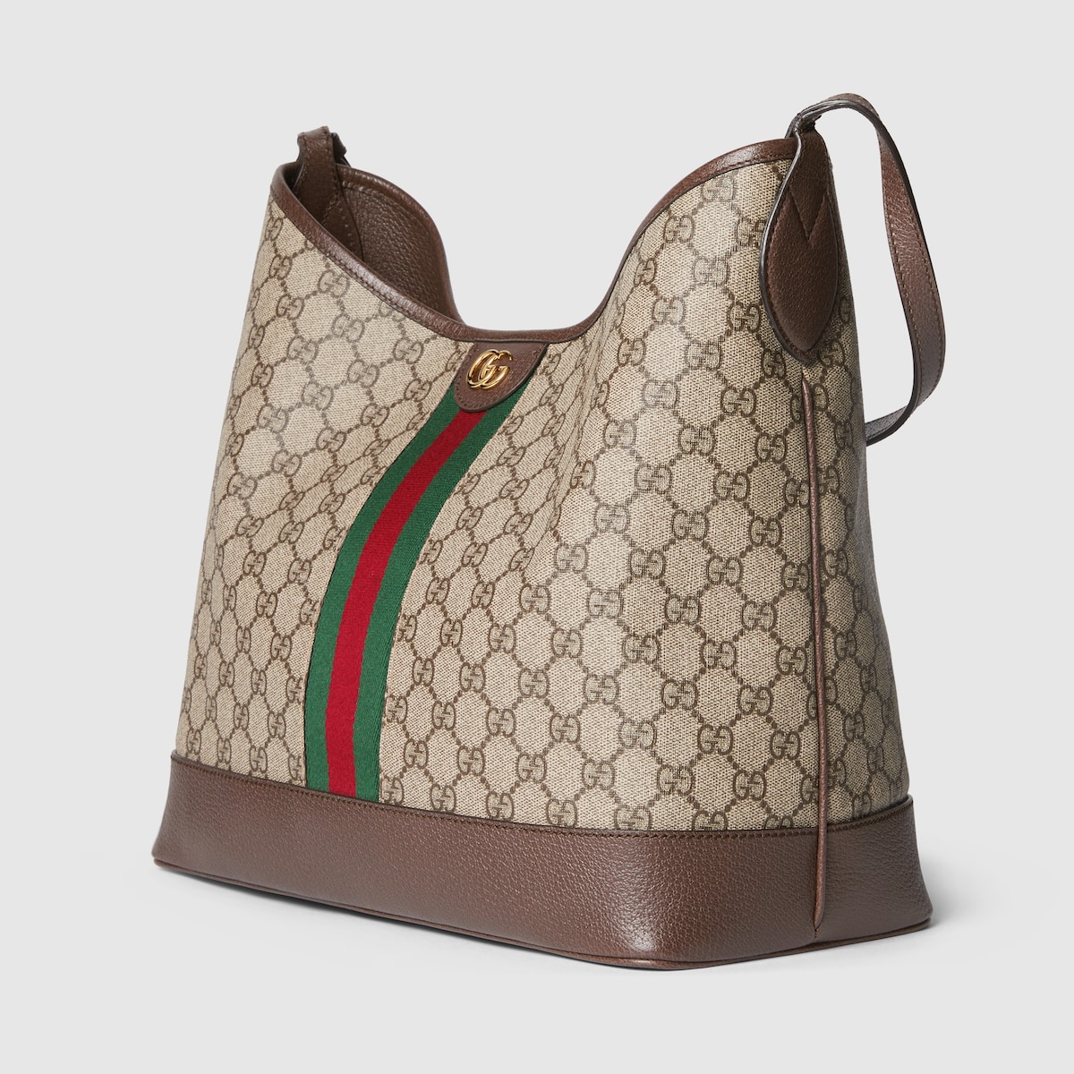 GUCCI Ophidia Medium Shoulder Bag Beige GG Canvas