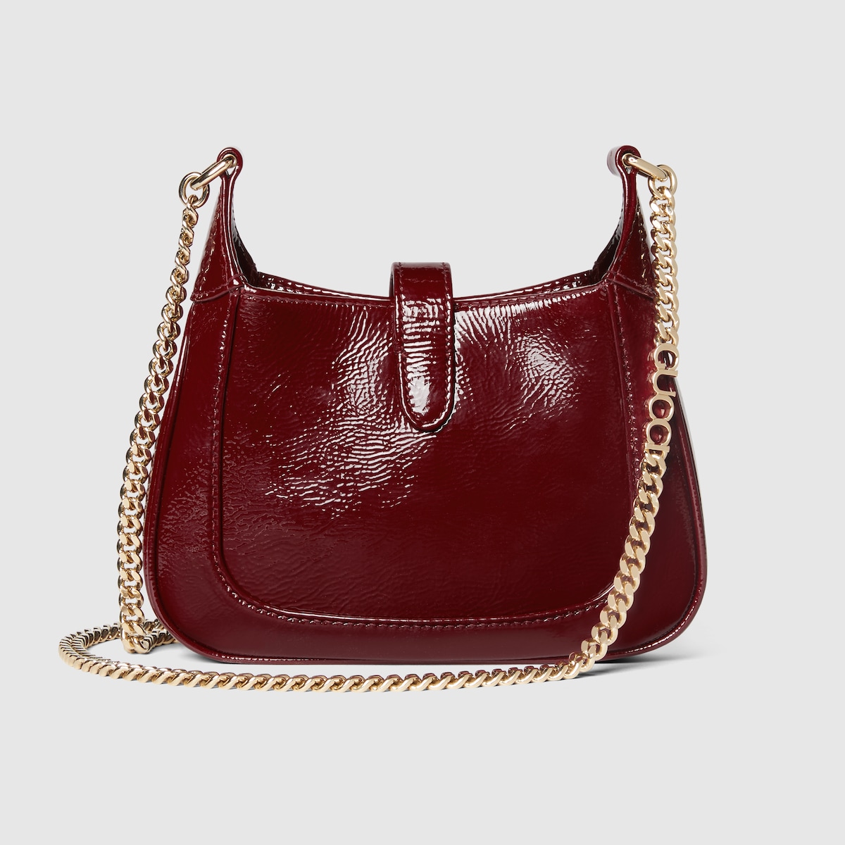 Gucci Jackie Notte mini bag in Rosso Ancora red patent leather GUCCI IE