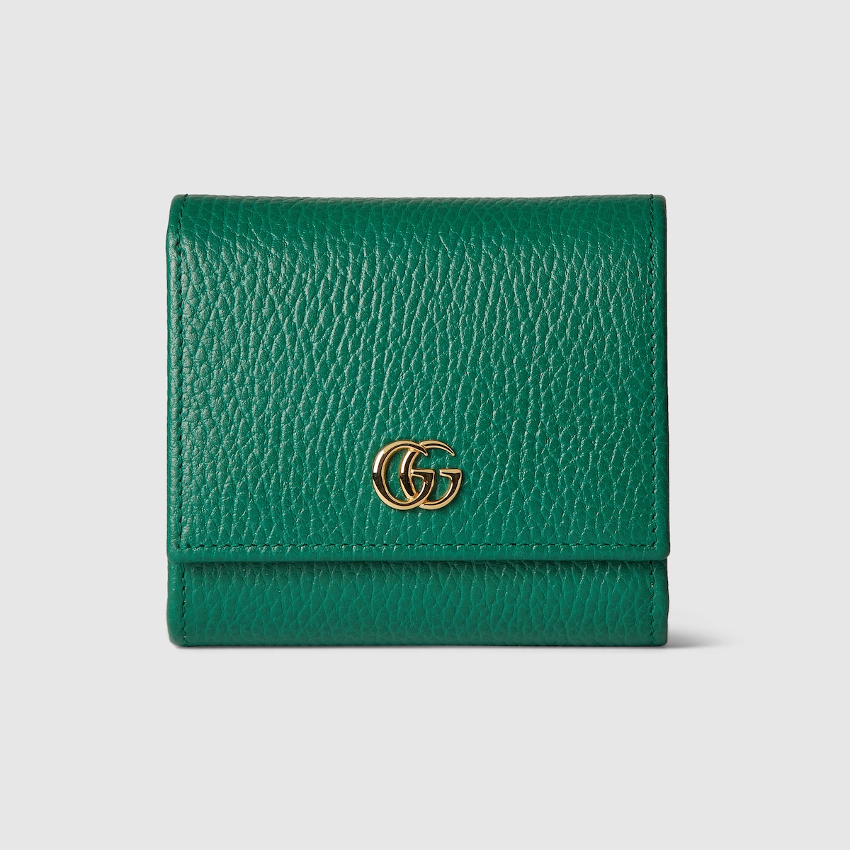 ✨新品同様✨GUCCI ダブルG ミディアムウォレット　グリーン　レザー　現行 598587_CAO2G_3146_001_080_0000