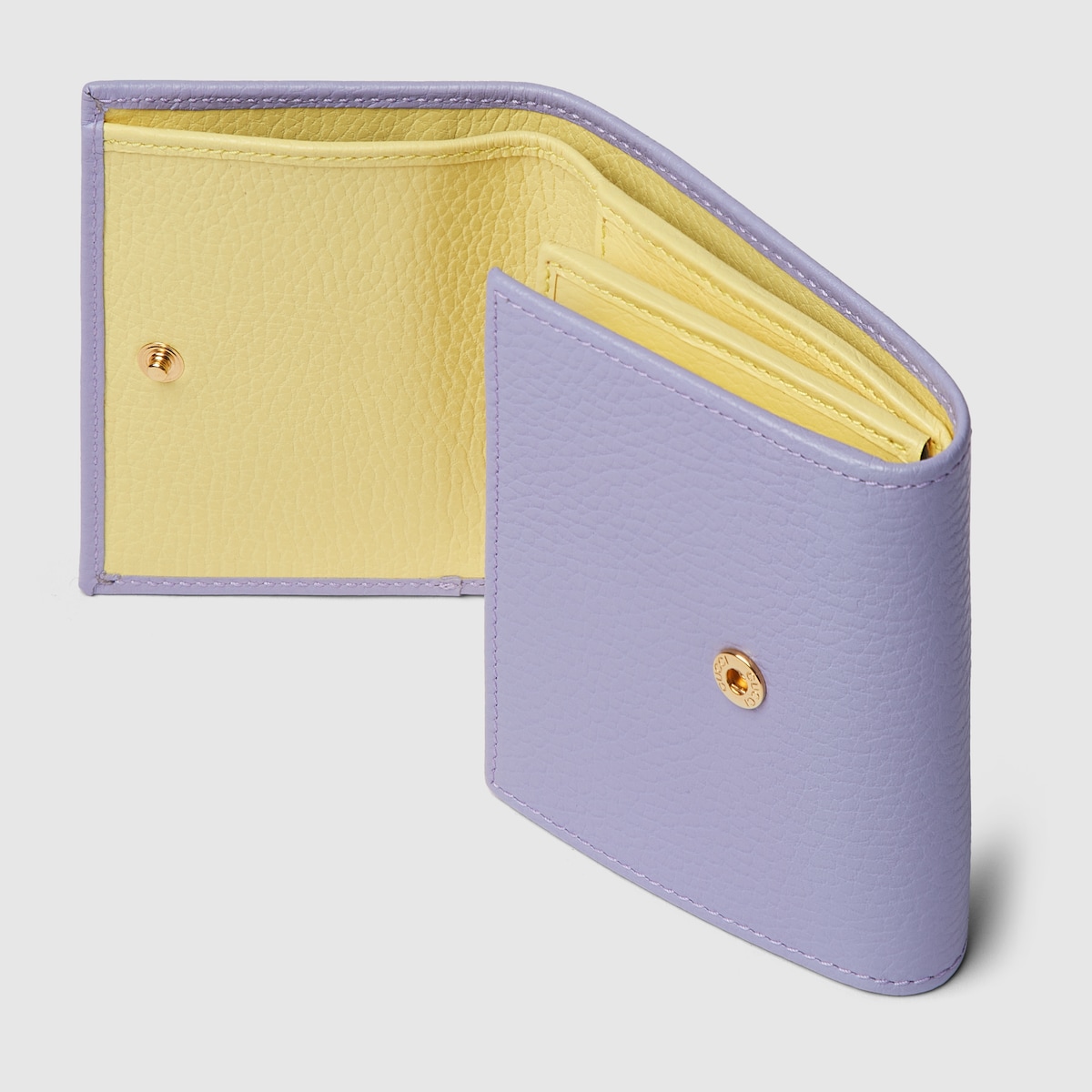 ダブルG ウォレット イエロー インテリア ・ライラック レザー | GUCCI公式