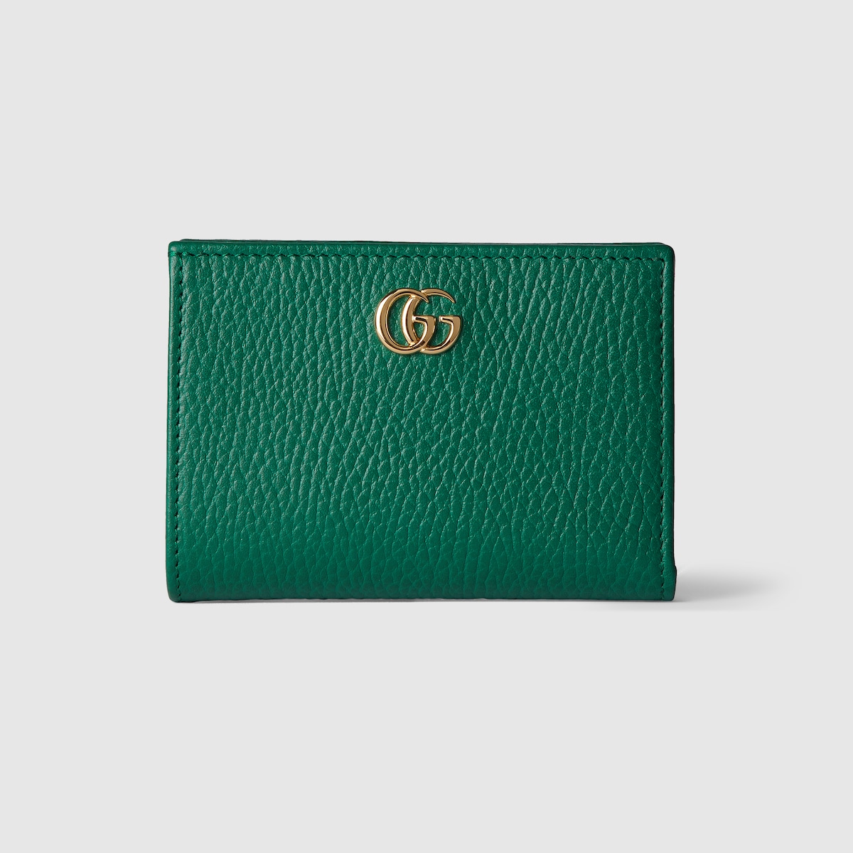 【財運アップ・グリーン】グッチ　財布　二つ折財布　GG柄　シマレザー　ロゴ 財運アップ・グリーン】グッチ 財布 二つ折財布 GG柄 シマレザー