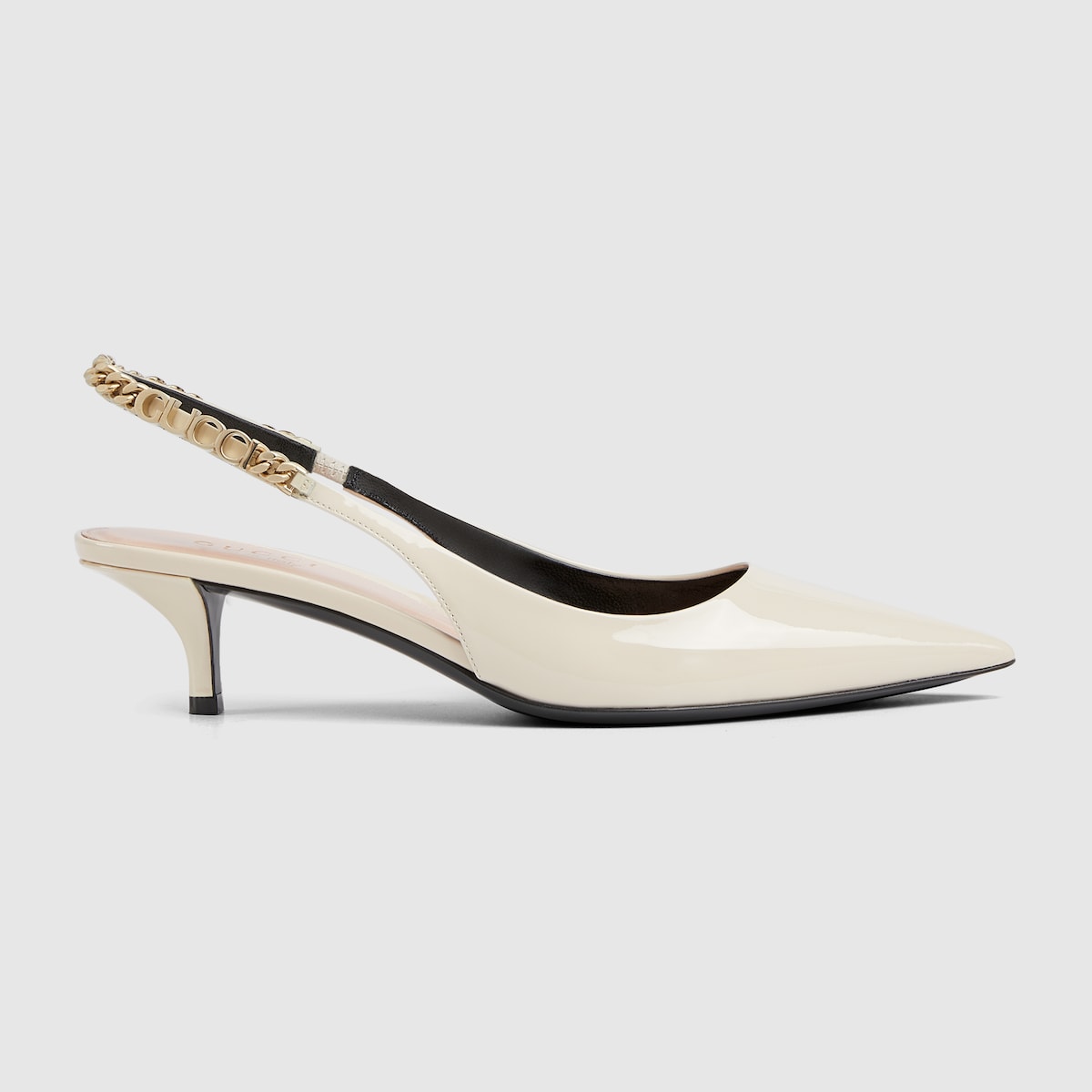 Gucci white heel deals