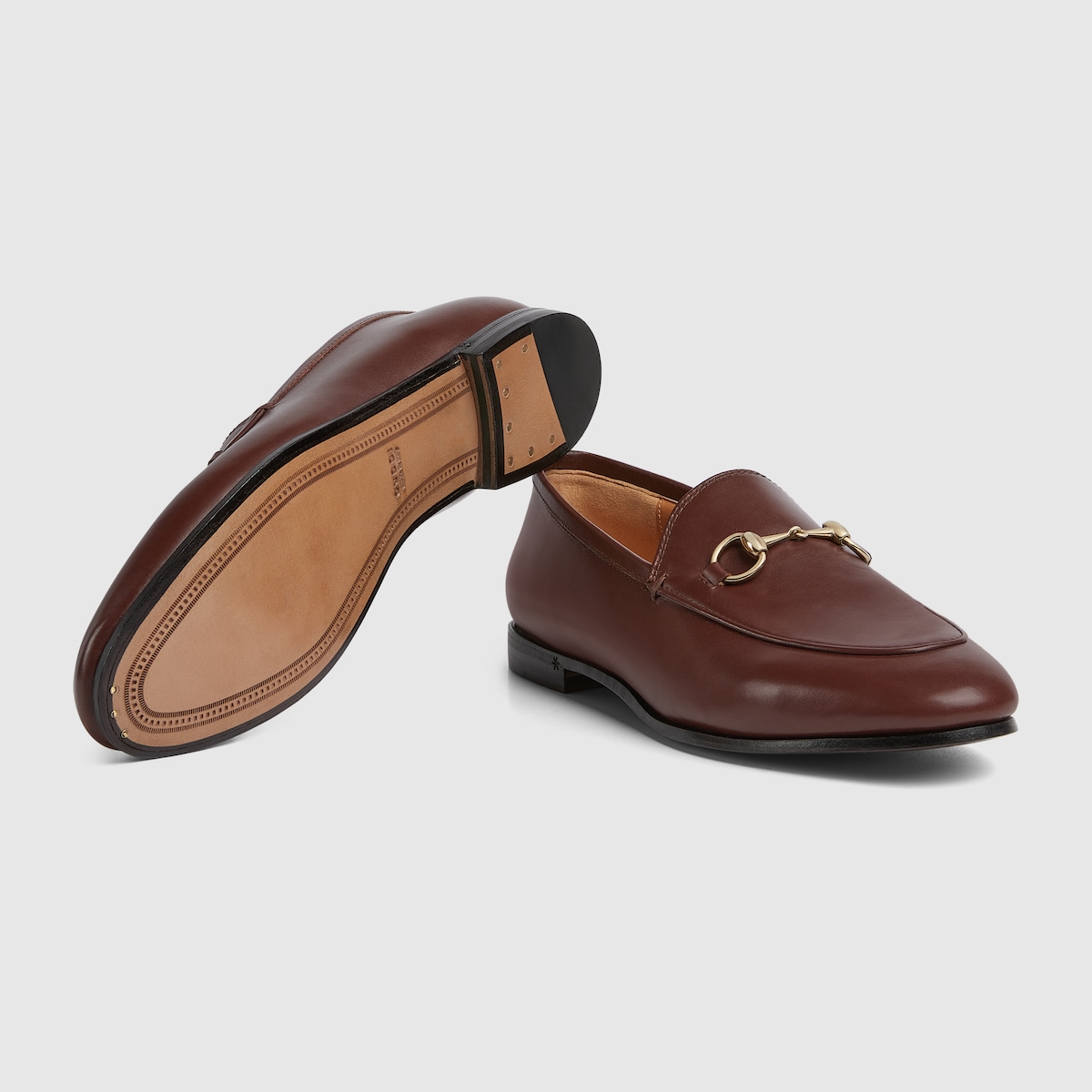 Womens brown gucci loafers online