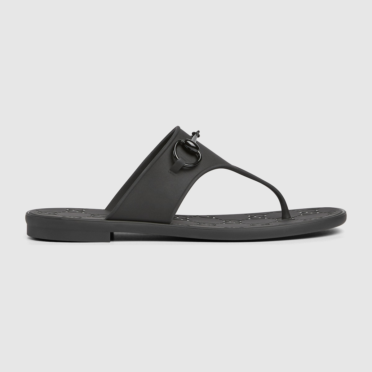 特売 rubber black in Horsebit with sandal thong Women's | US GUCCI® 靴
