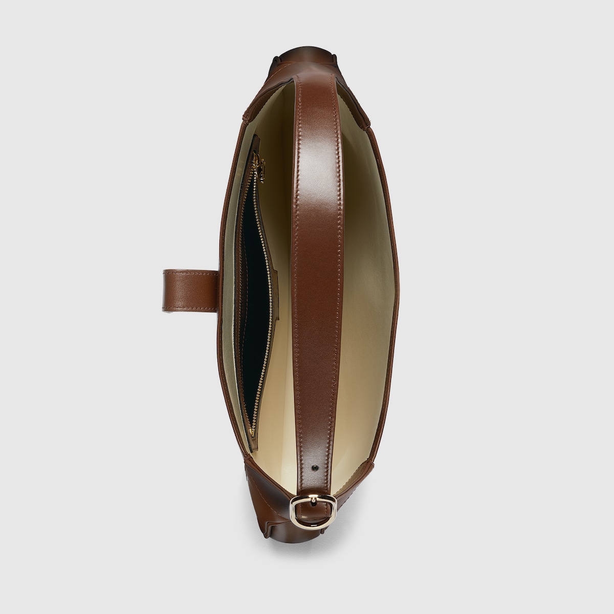 Mittelgroße Gucci Jackie Schultertasche in braunes Leder | GUCCI® DE