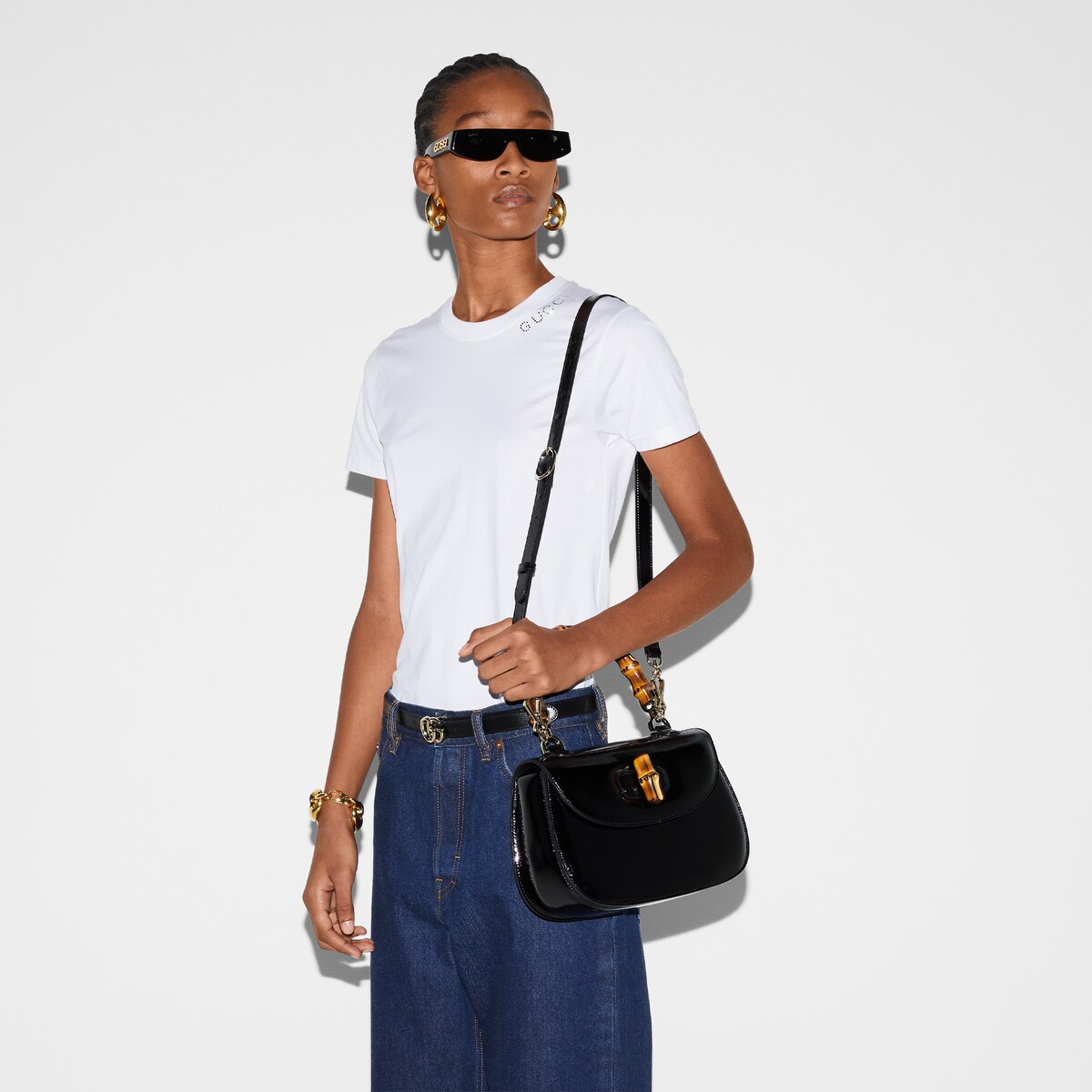 大幅値下げ中！！美品✨ グッチ バンブー ブラック レザー 革 腕掛け A4◎ 楽天市場】グッチ GUCCI トートバッグ バンブー レザー 黒