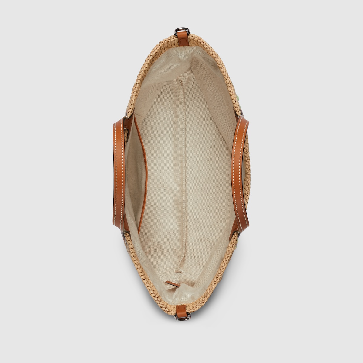 Cabas effet paille petite taille en raphia effet paille naturel GUCCI BE