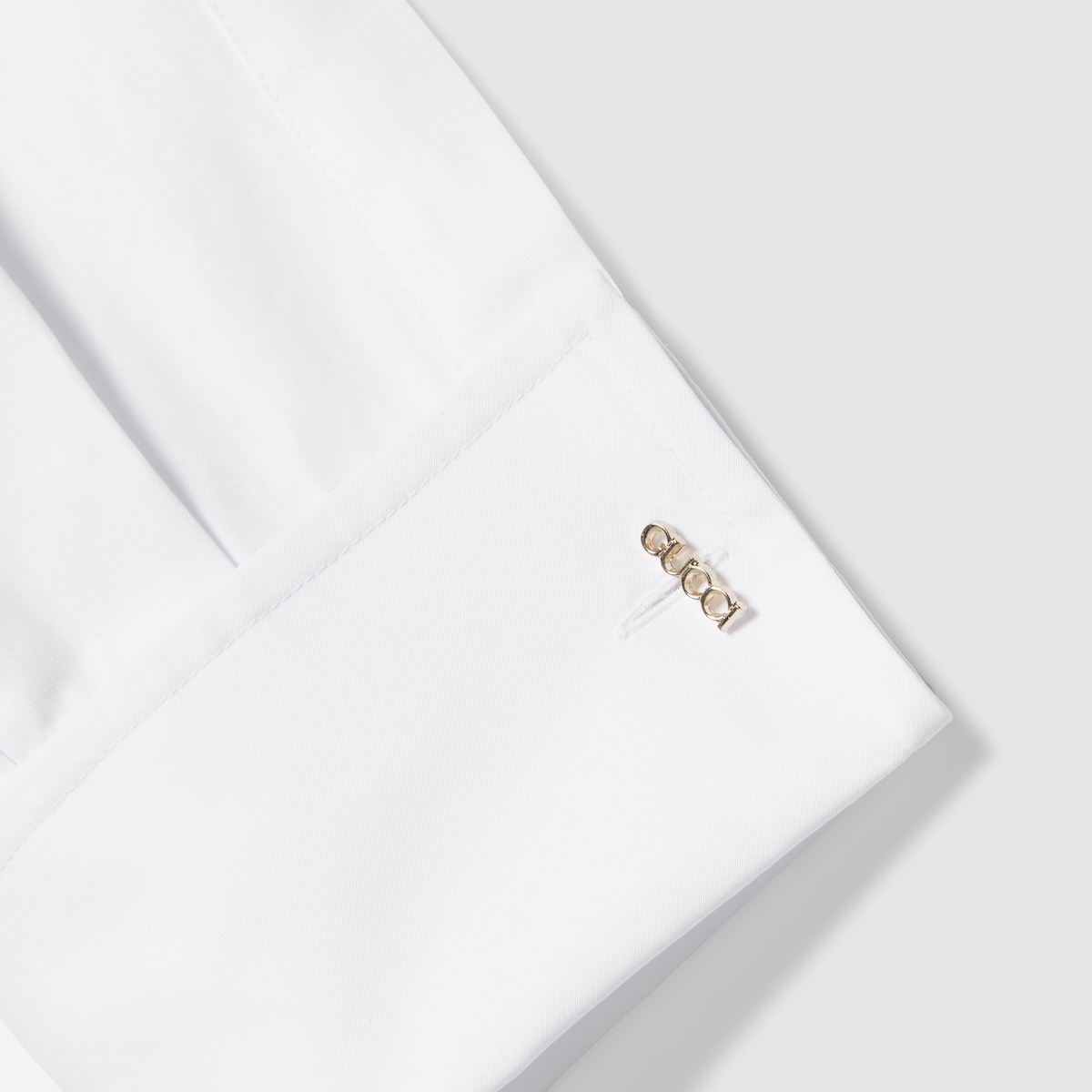 Heavy cotton poplin shirt in white | GUCCI® US