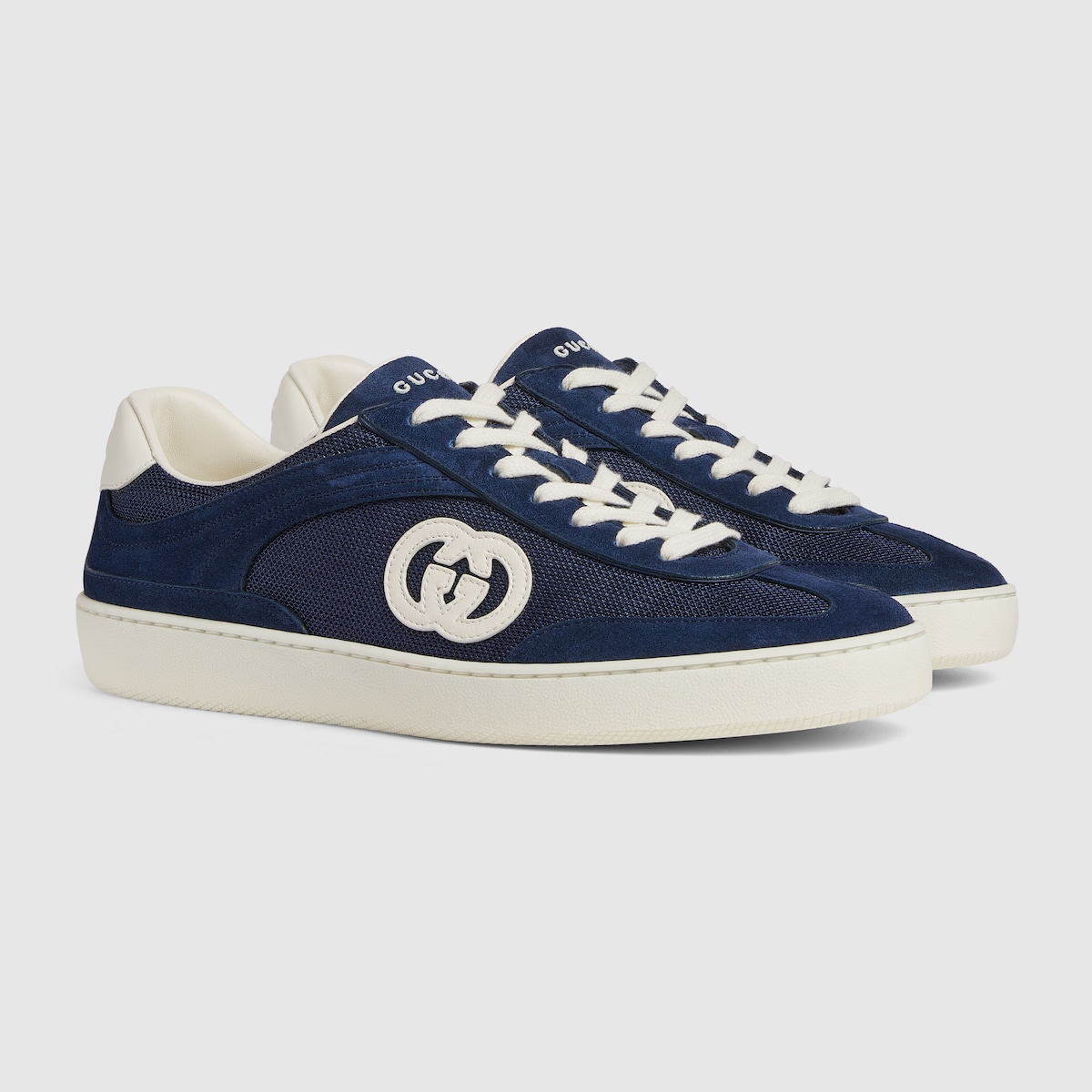 Munich Sneaker Rete 99 Uomo In Pelle Scamosciata Blu Navy - U25MU09 8080099, Chiusura Stringata, Tacco Piatto - 2