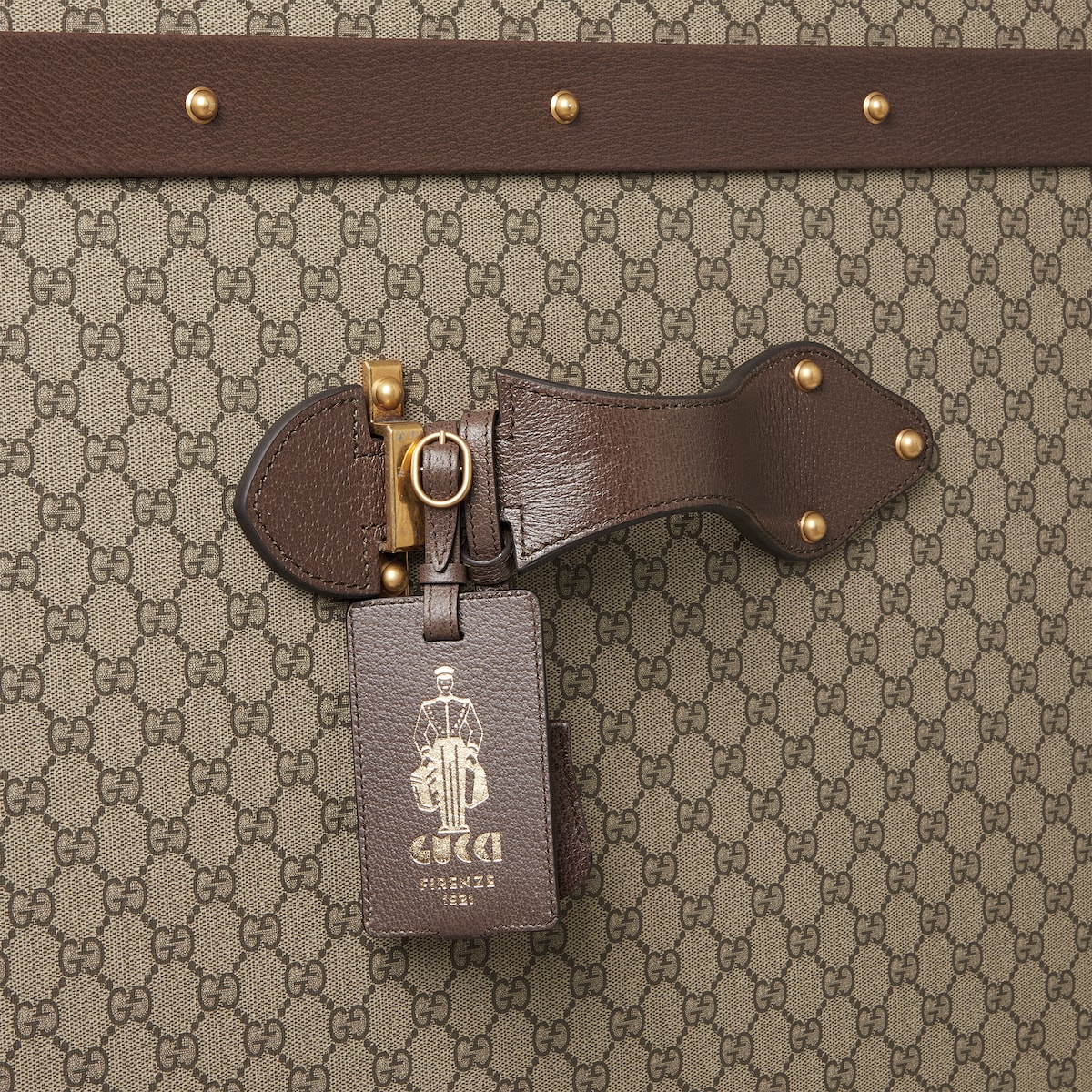 Gucci Savoy系列行李箱in 米色和乌木色Supreme帆布| GUCCI® FR