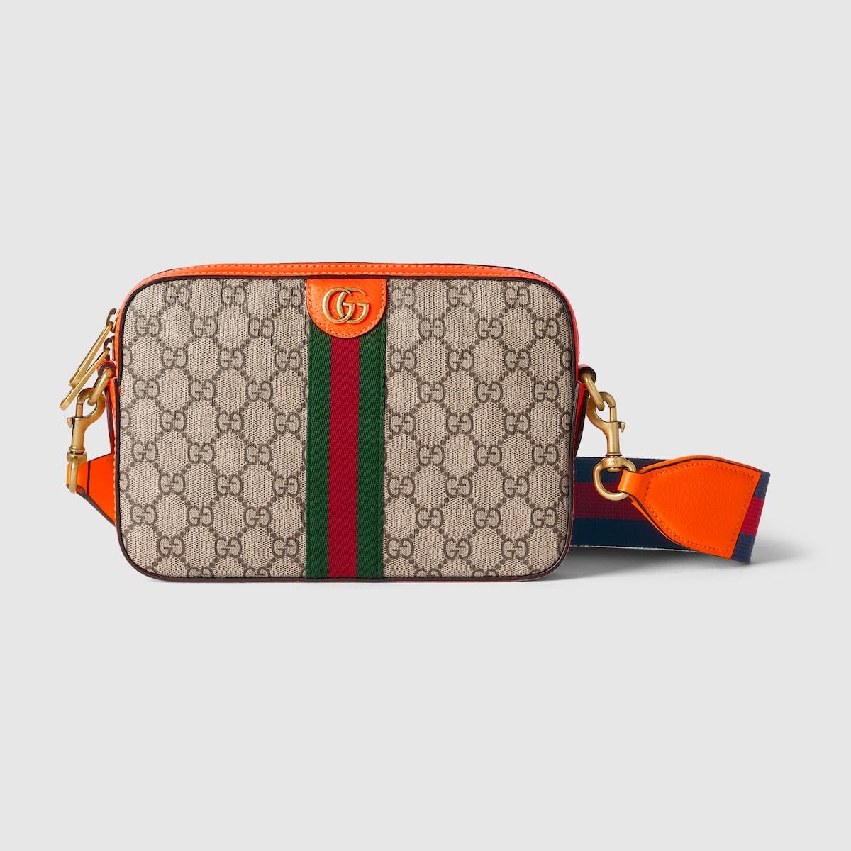 Ophidia small crossbody bag in beige and ebony GG Supreme GUCCI ZA