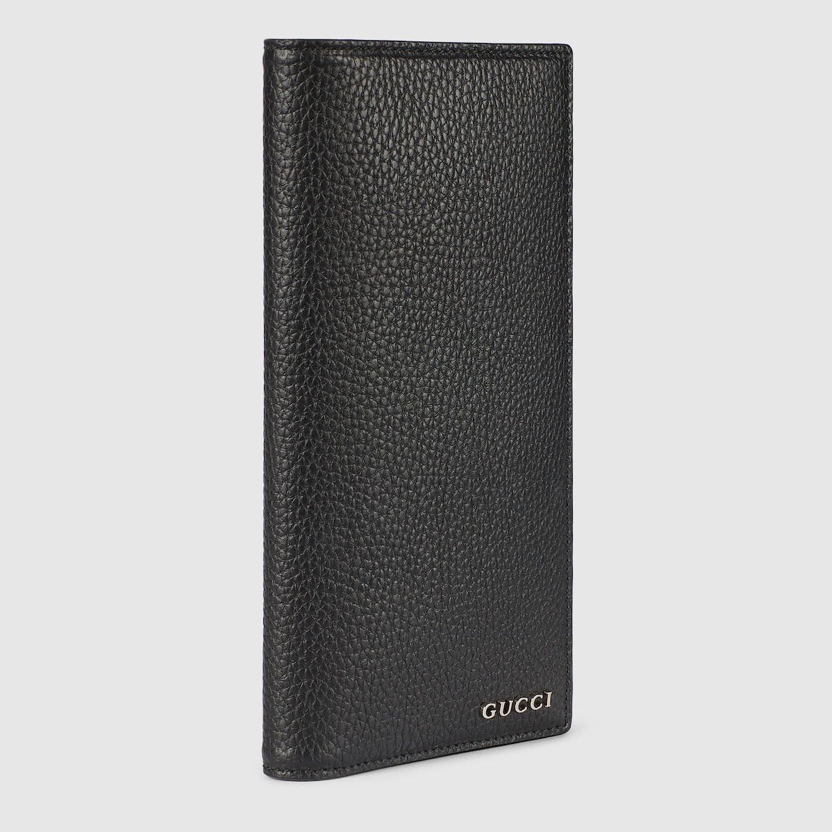 Long wallet with Gucci logo in black leather | GUCCI® US
