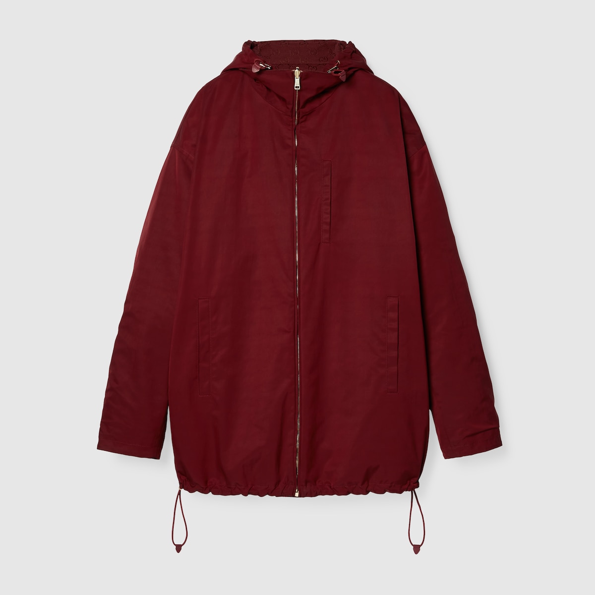 Reversible GG canvas jacket in rosso ancora | GUCCI® US