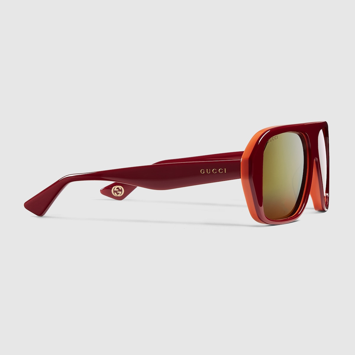 Navigator frame sunglasses in red GUCCI AE