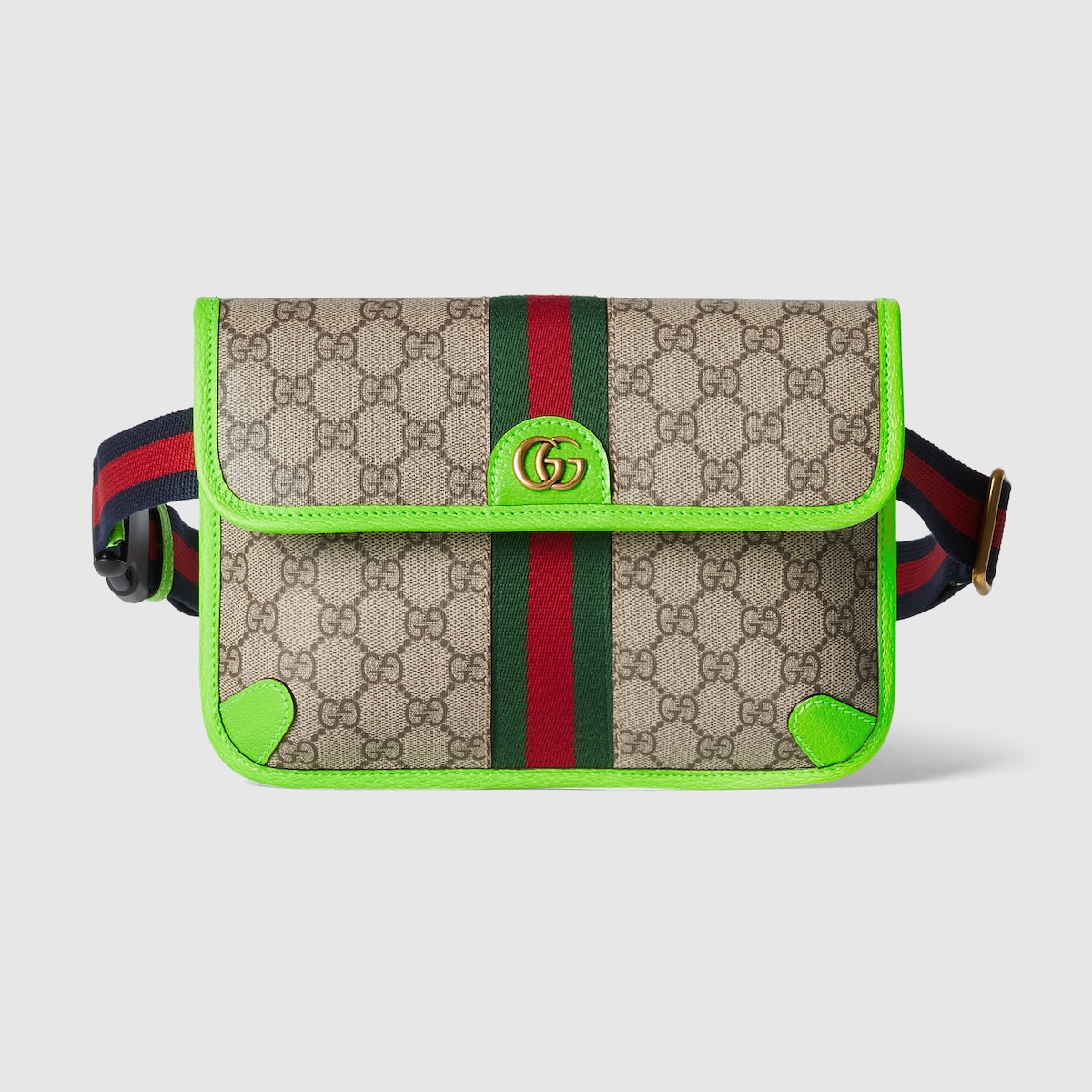 Gucci green belt bag sale