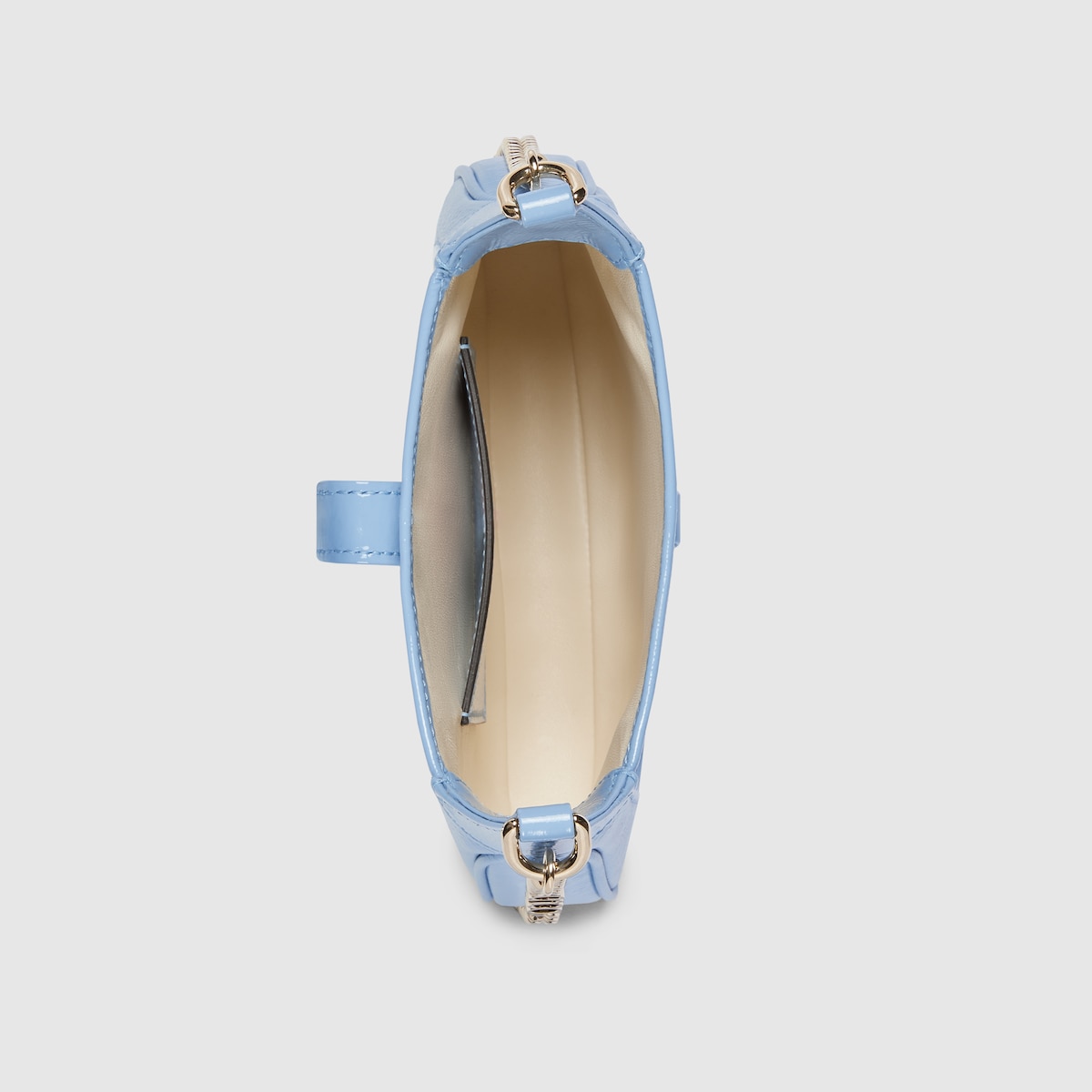 Gucci Jackie Notte mini bag in sky blue patent leather