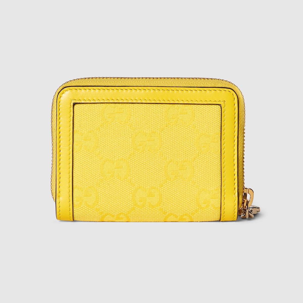 GG mini wallet in yellow GG canvas GUCCI® US