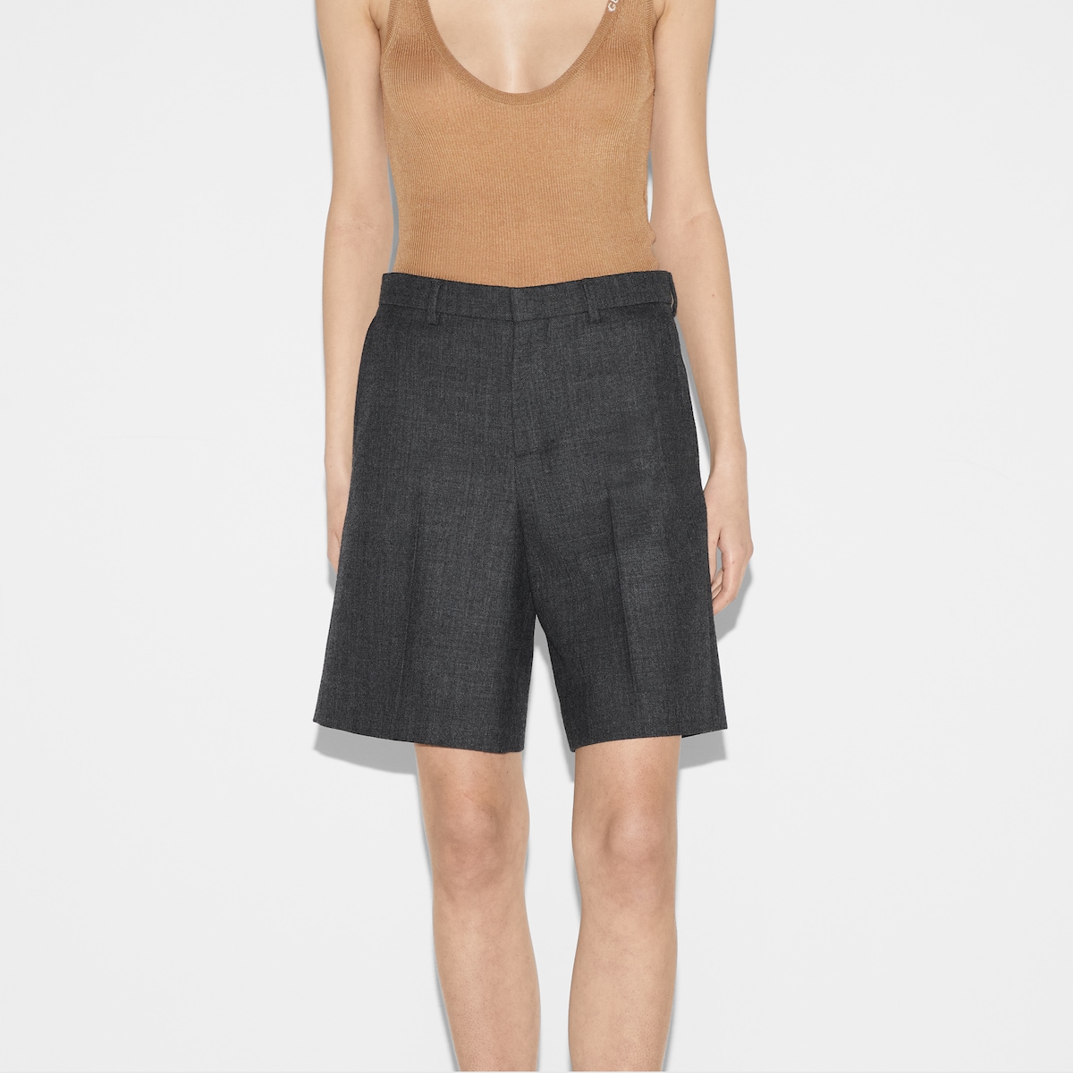 Gucci shorts grey best sale