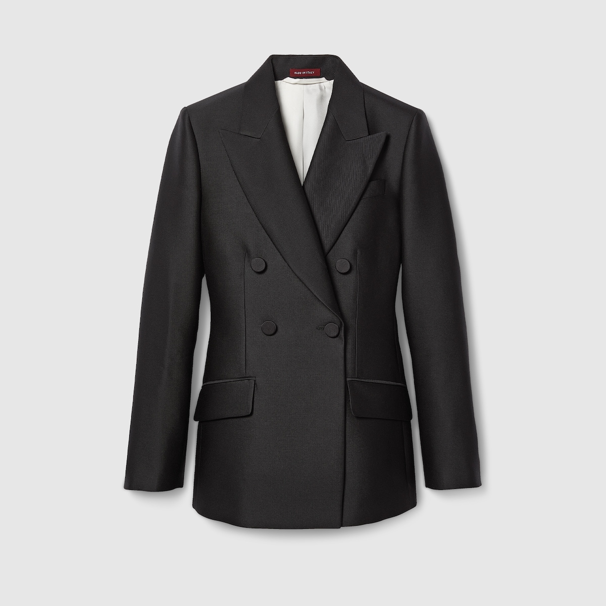 Gucci★素敵!Men Caspian Wool SPW Jacket Blazer Double-breasted wool silk jacket in black | GUCCI® US