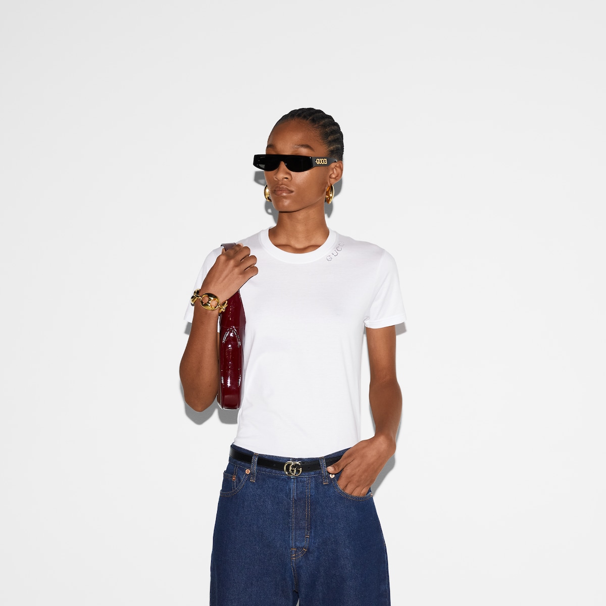美品　GUCCI 水玉Tシャツ 798764_XJG6U_7613_001_100_0000