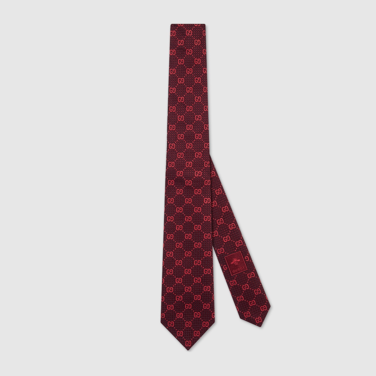 Gucci tulip logo retailer silk tie