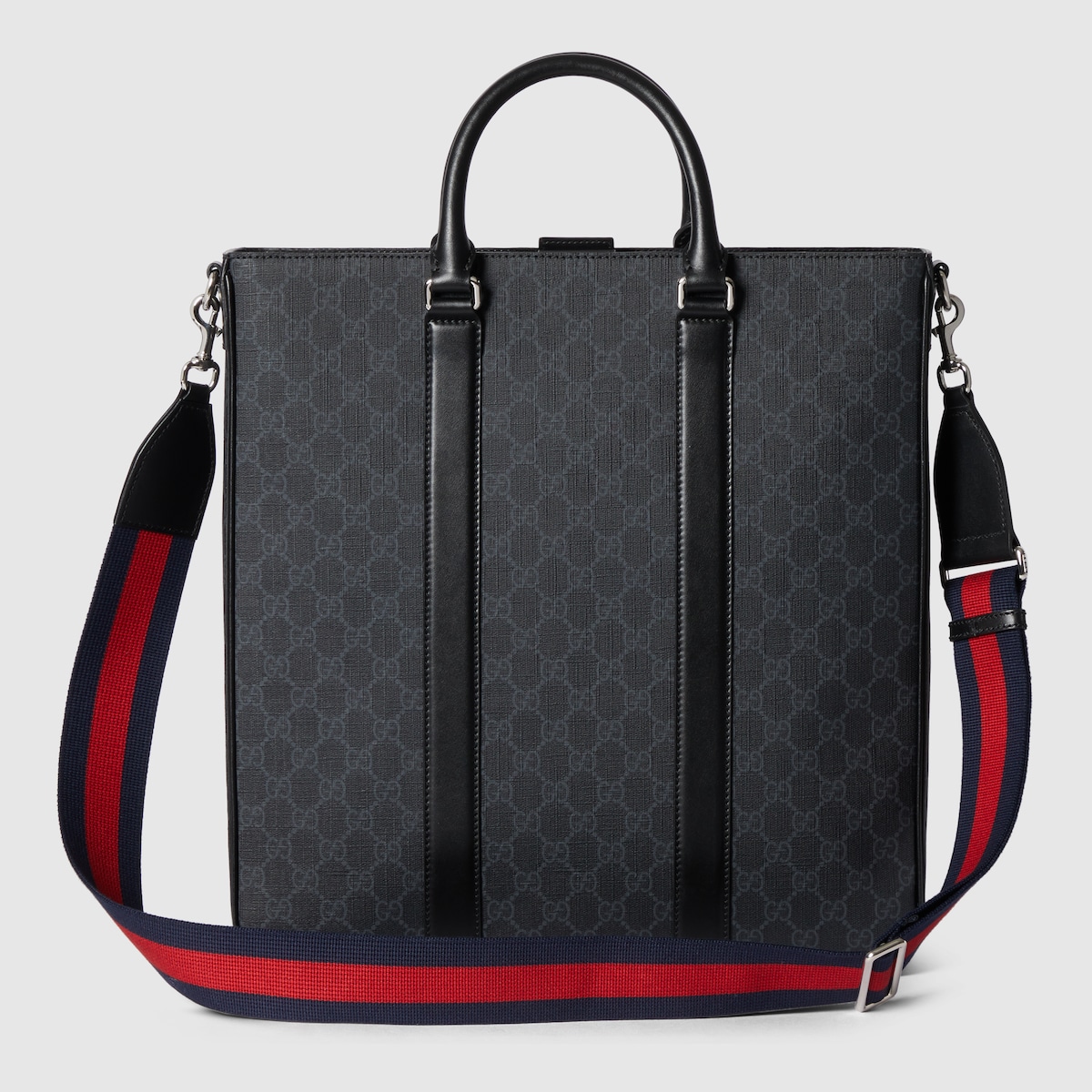 GUCCI 無地　ブラック トートバッグ　大容量 GUCCI 無地 ブラック トートバッグ 大容量