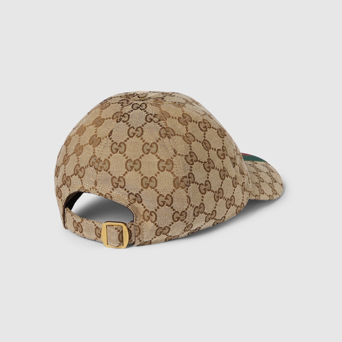 Casquette en toile GG en beige et ébène | GUCCI® CA