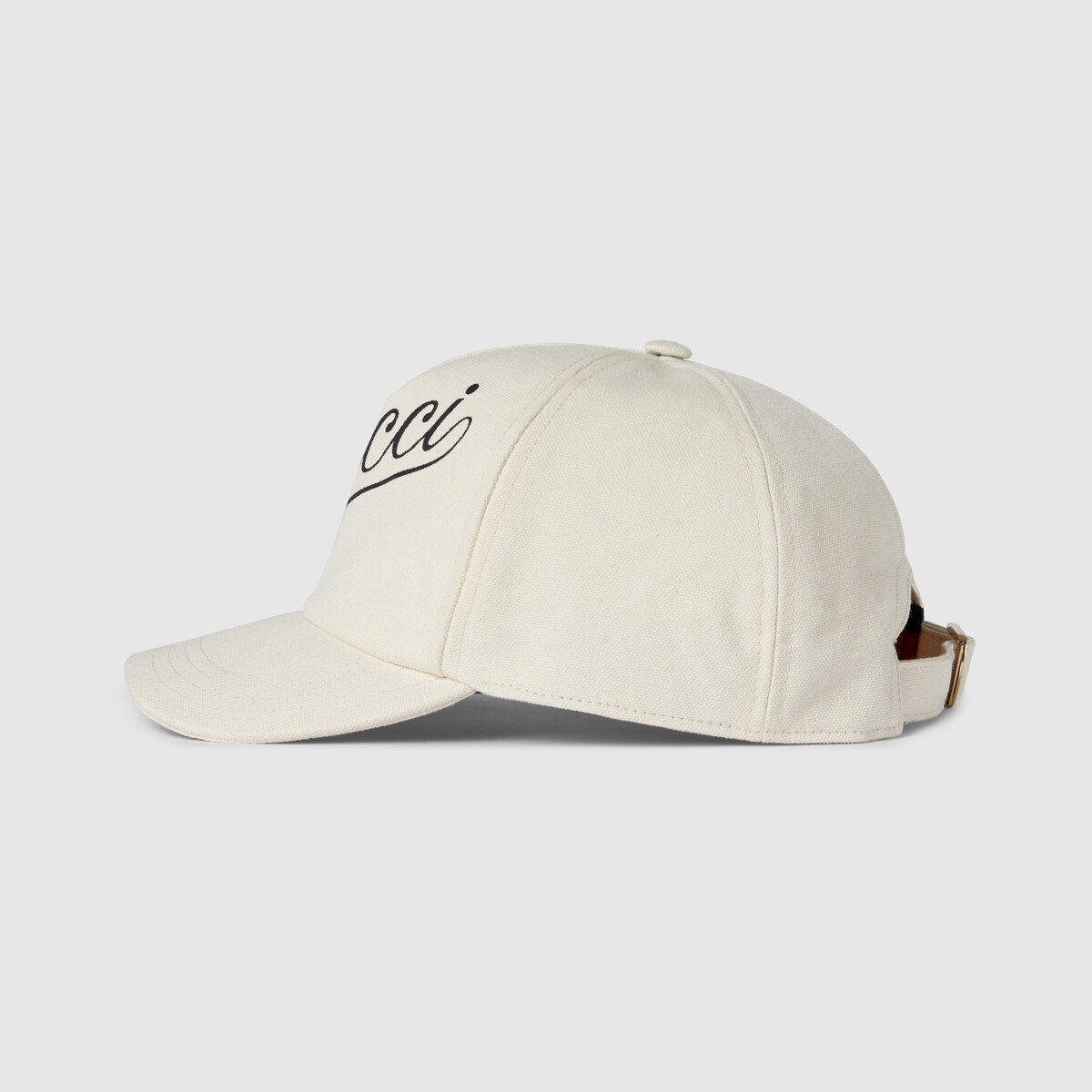 GUCCI Baseball Hat With Script Size L White