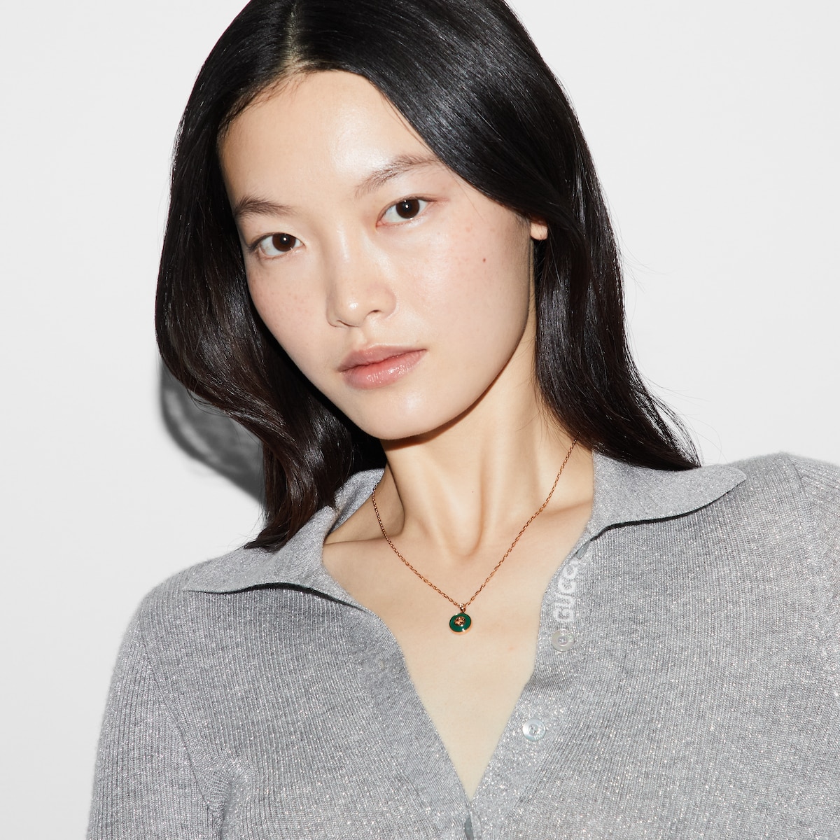 Gucci Interlocking 18k chain necklace