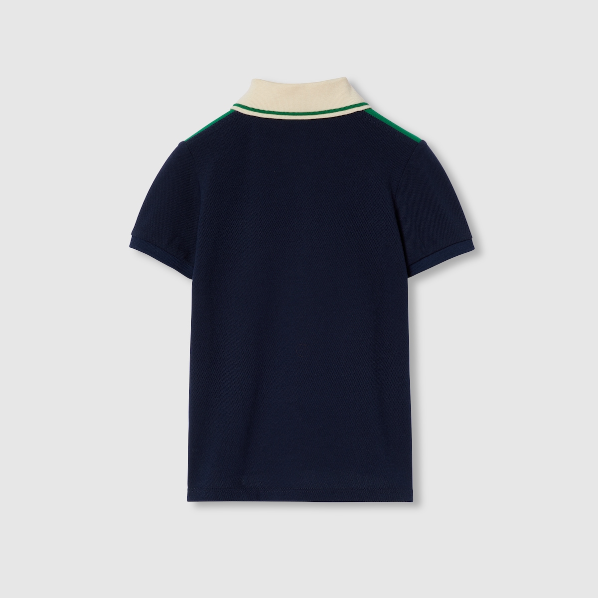 Children s polo shirt with Web in dark blue GUCCI TH